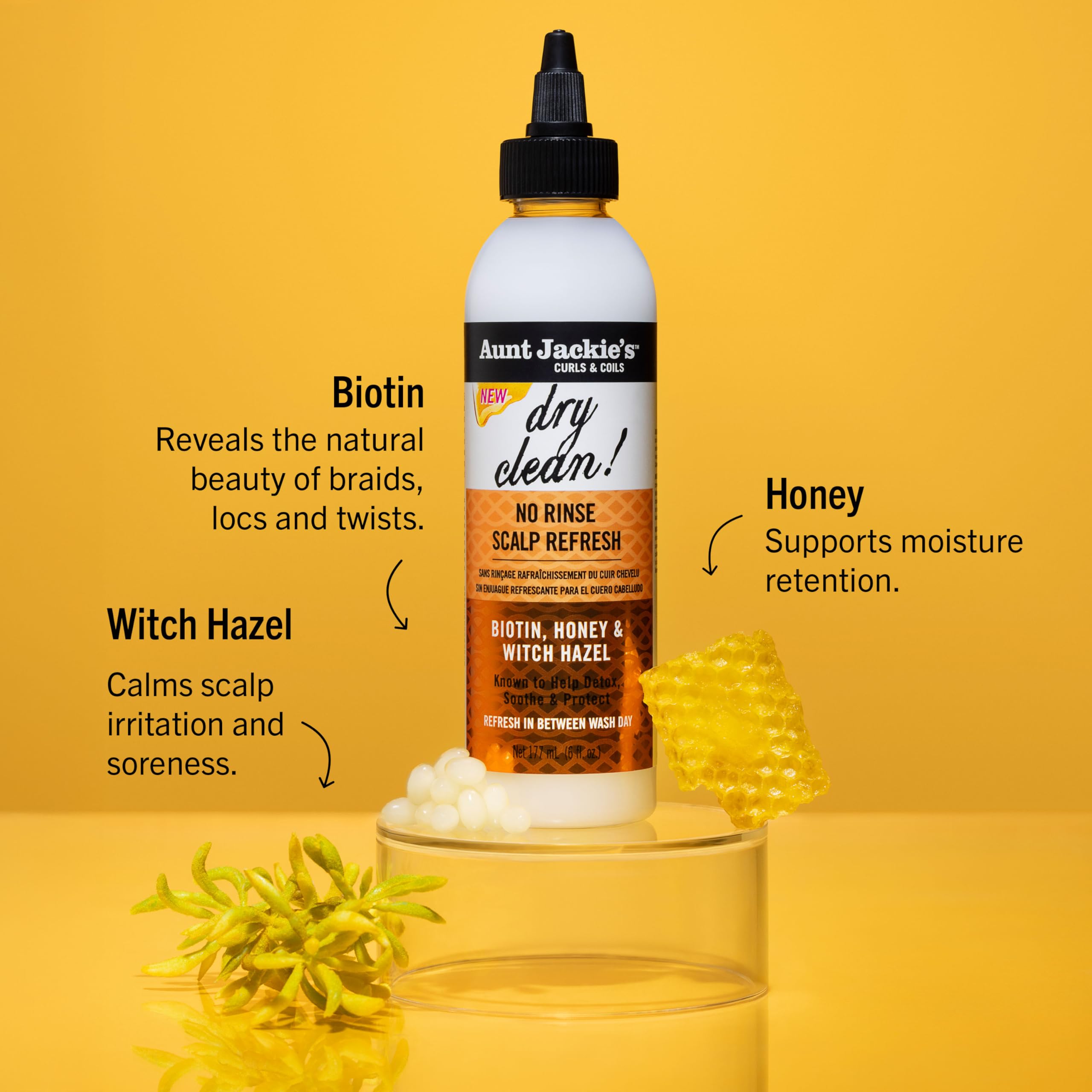 Aunt Jackie's Braid + Twist Collection Dry Clean! No Rinse Scalp Refresh Detox - Thumbnail 2