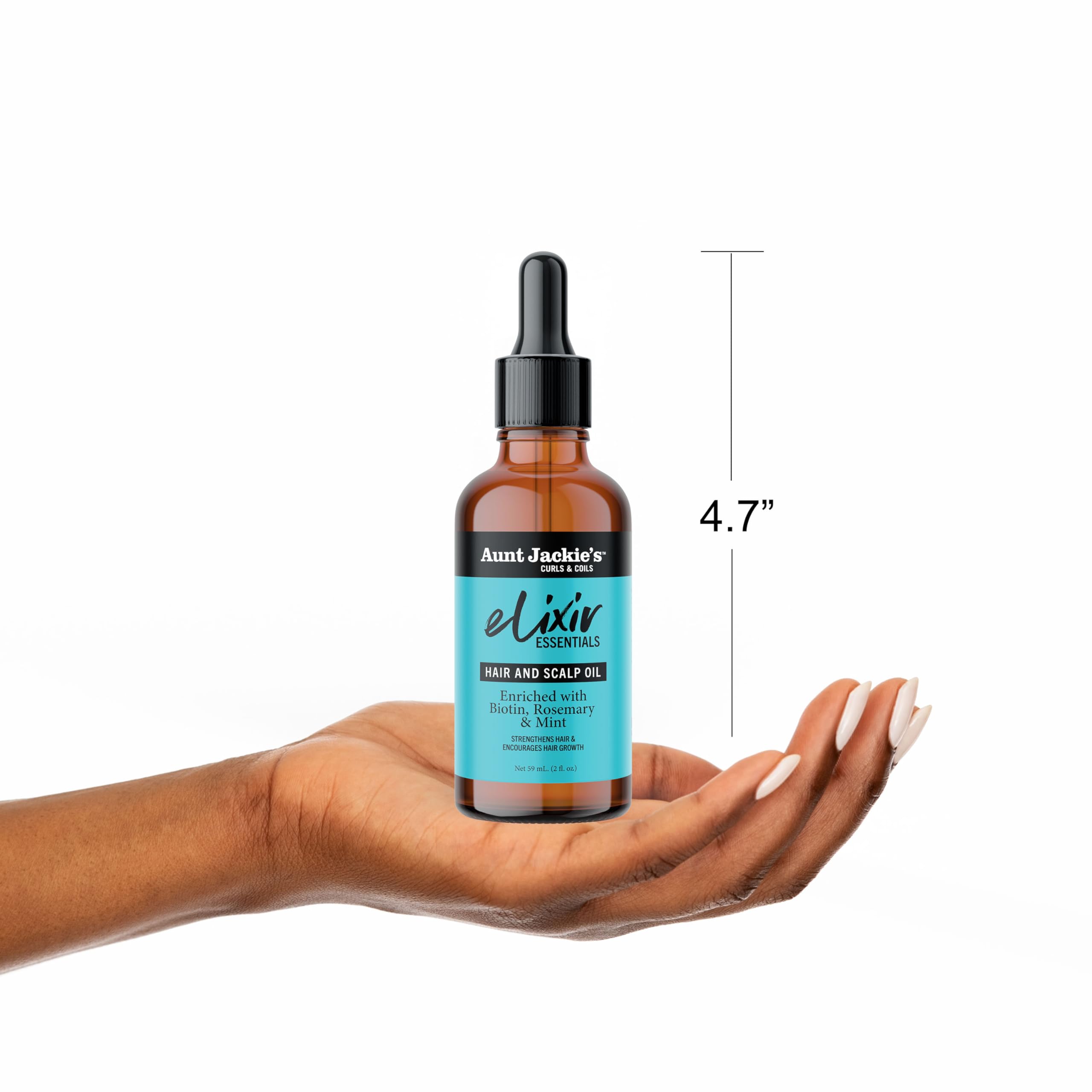 Aunt Jackie's Elixir Essentials Hair Scalp Oil Enriched With Biotin Rosemary - Thumbnail 3