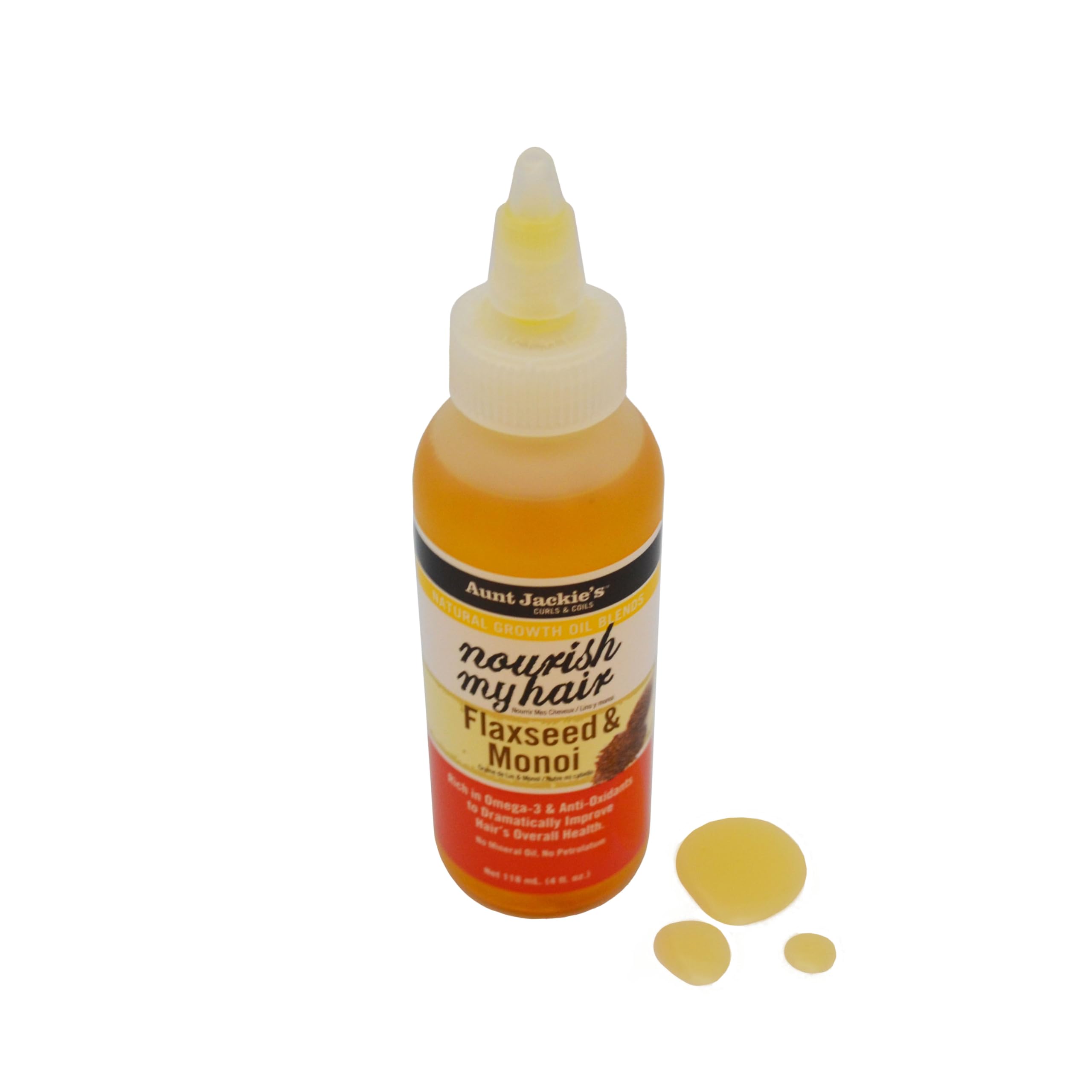 Aunt Jackie's Natural Growth Oil Blends Nourish My Hair Flaxseed and Monoi - Thumbnail 3