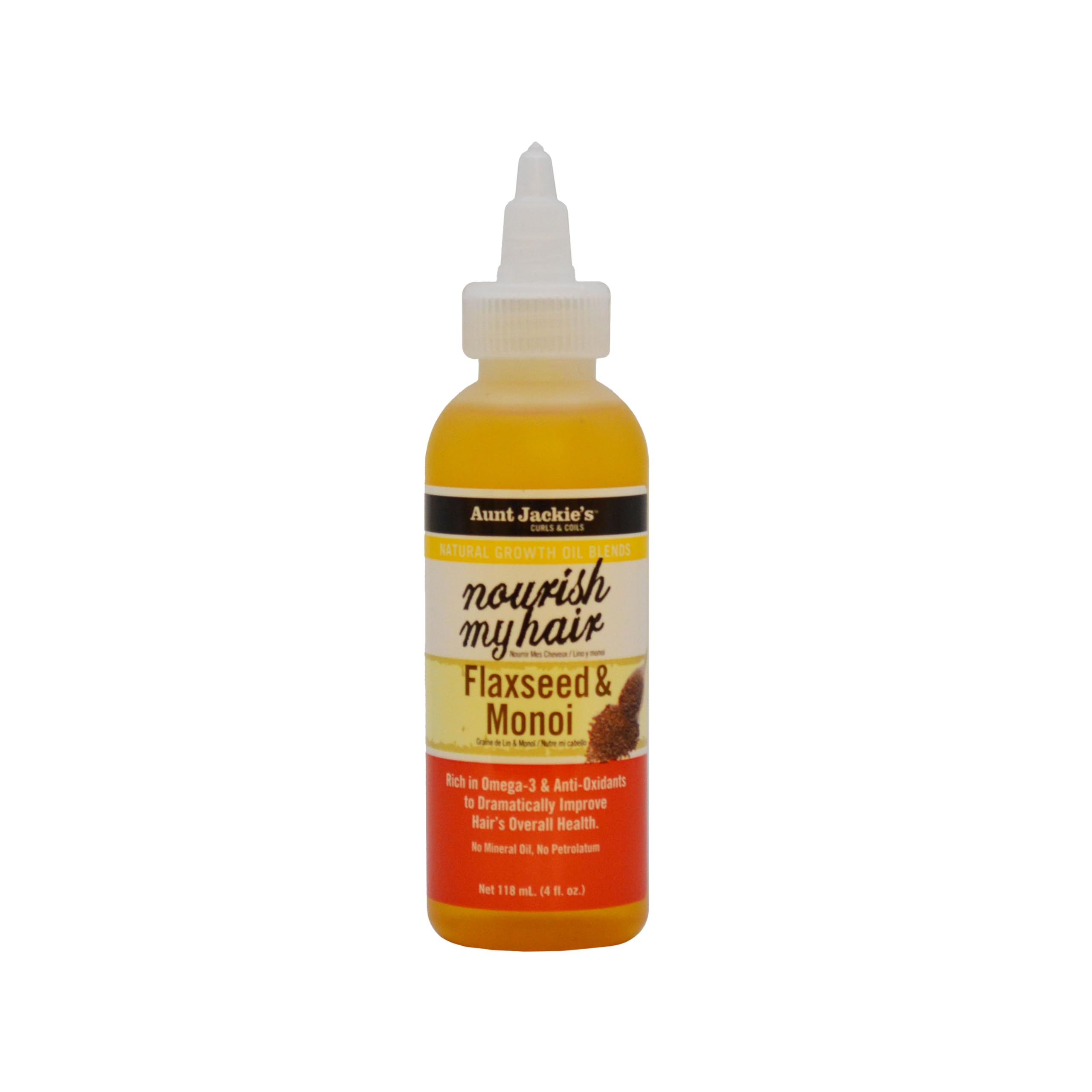 Aunt Jackie's Natural Growth Oil Blends Nourish My Hair Flaxseed and Monoi