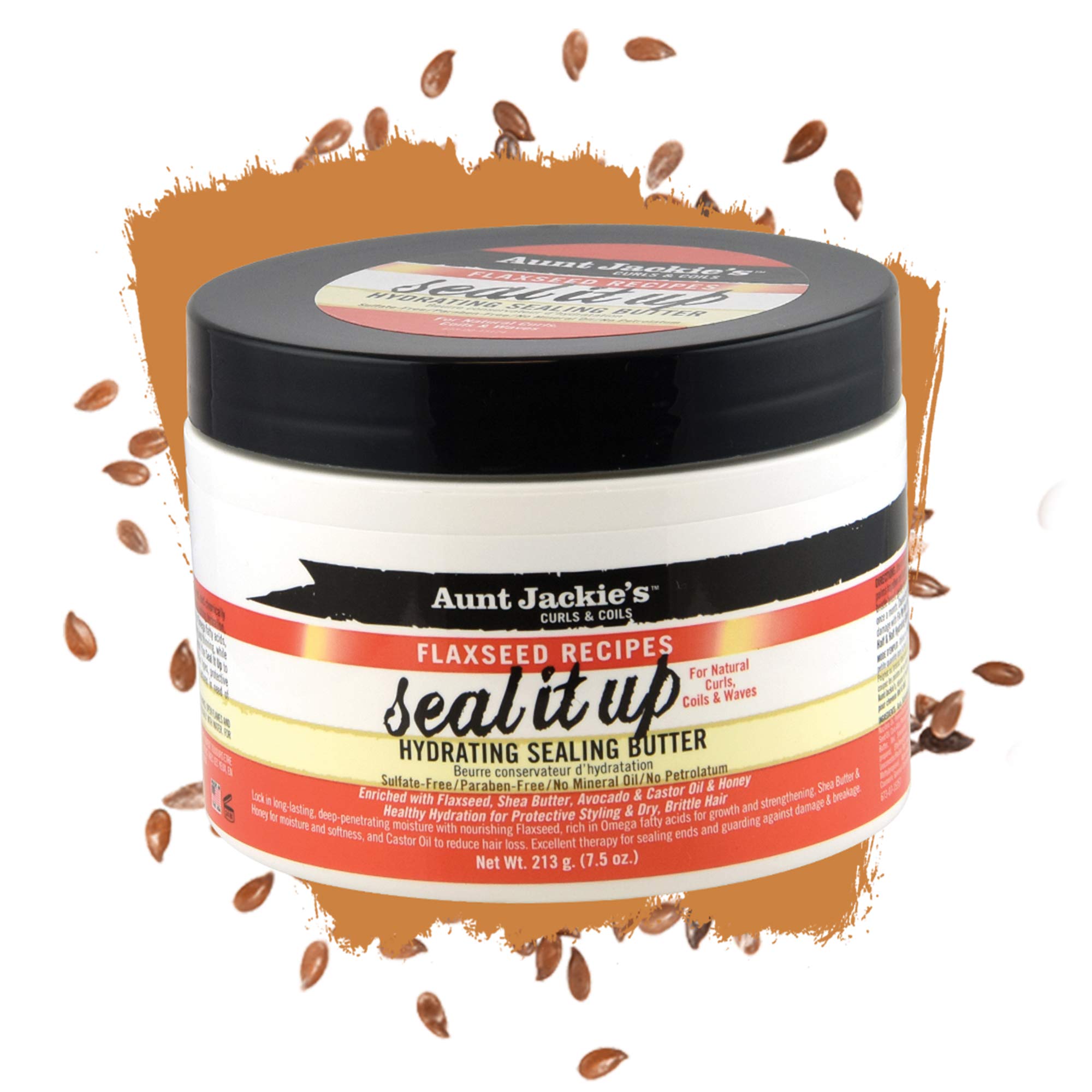 Aunt Jackie's Flaxseed Recipes Seal It Up Hydrating Sealing Butter Helps - Thumbnail 2