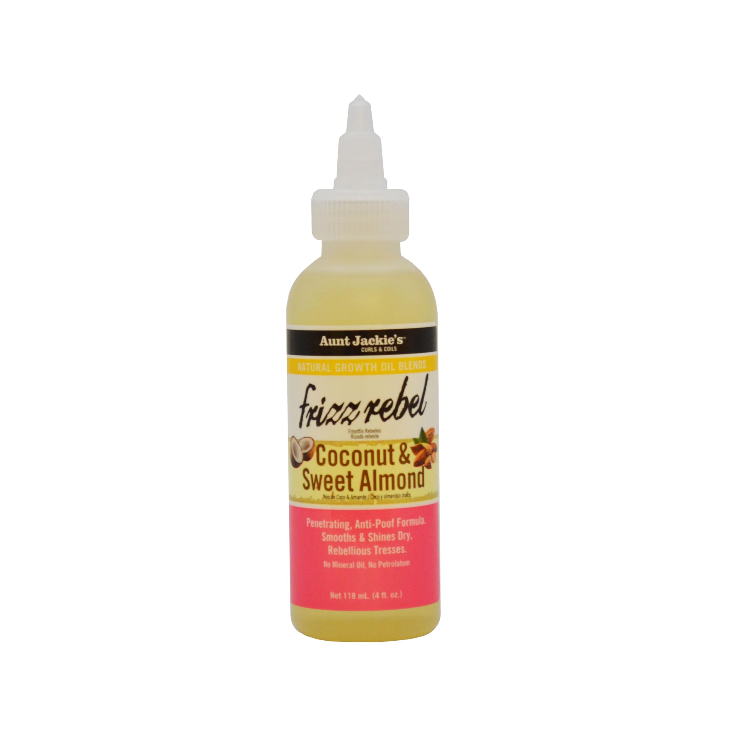 Aunt Jackie's Natural Growth Oil Blends Frizz Rebel Coconut and Sweet Almond