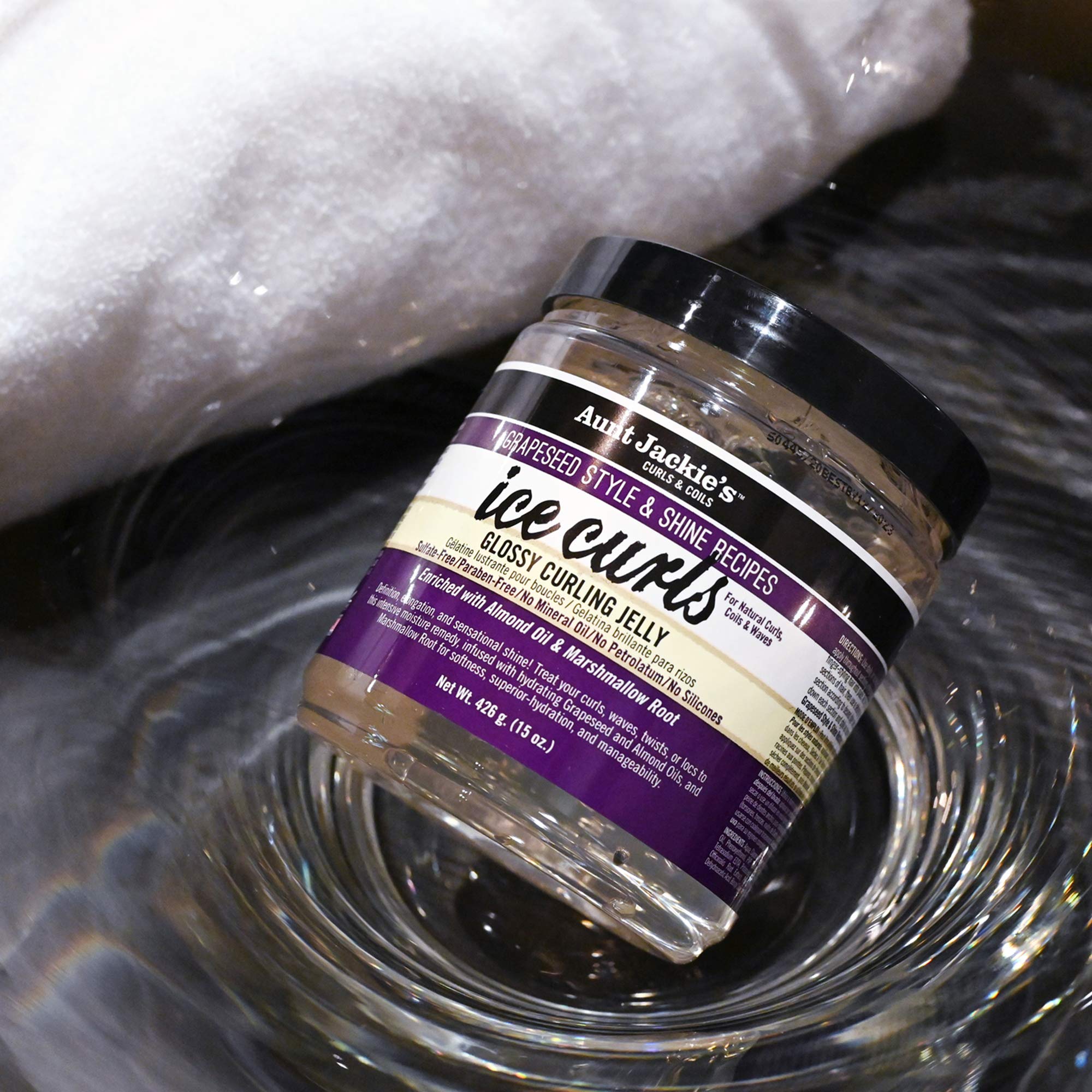 Aunt Jackie's Grapeseed Style and Shine Recipes Ice Curls Glossy Curling Jelly - Thumbnail 3