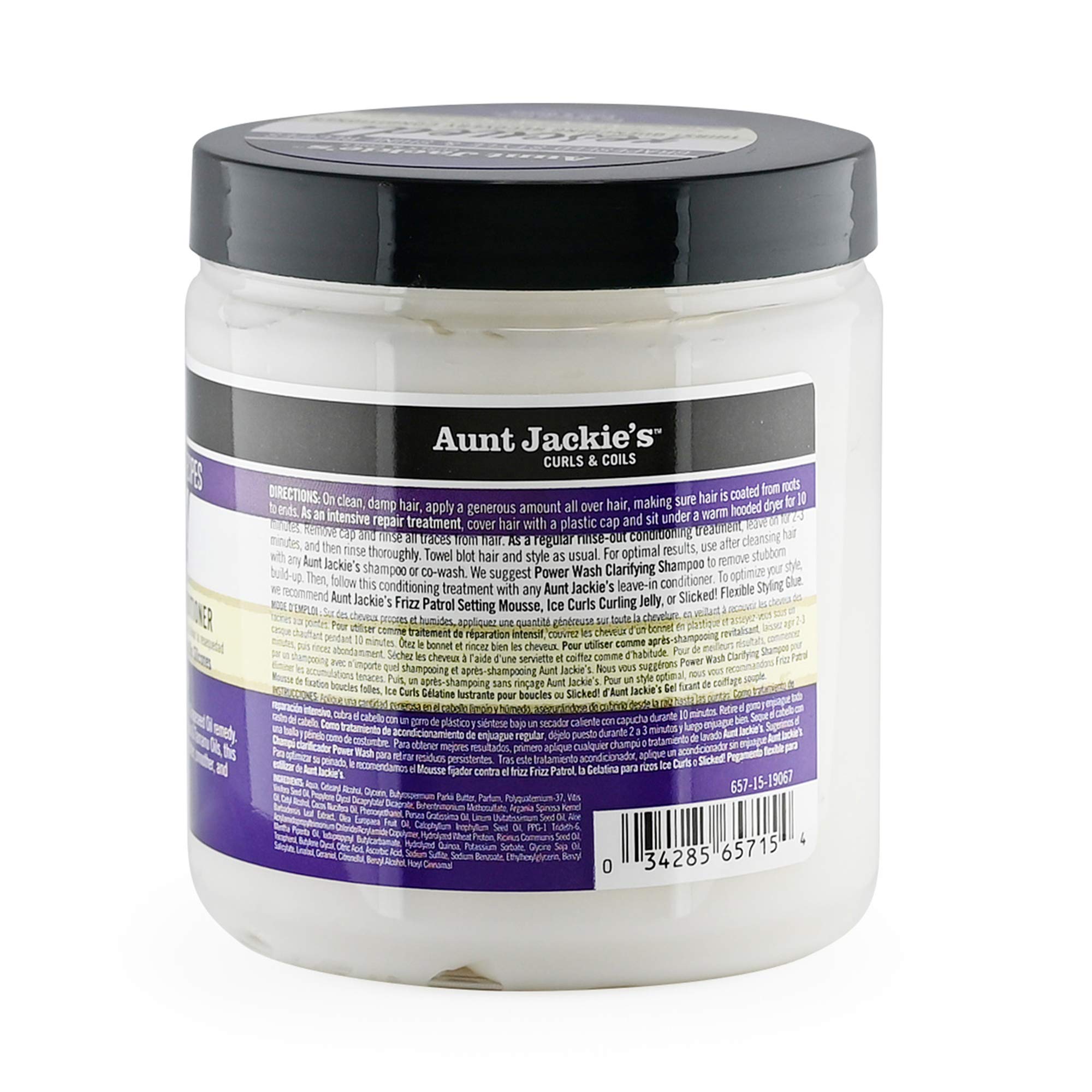 Aunt Jackie's Grapeseed Style and Shine Recipes Rescued Thirst Quenching Hair - Thumbnail 3