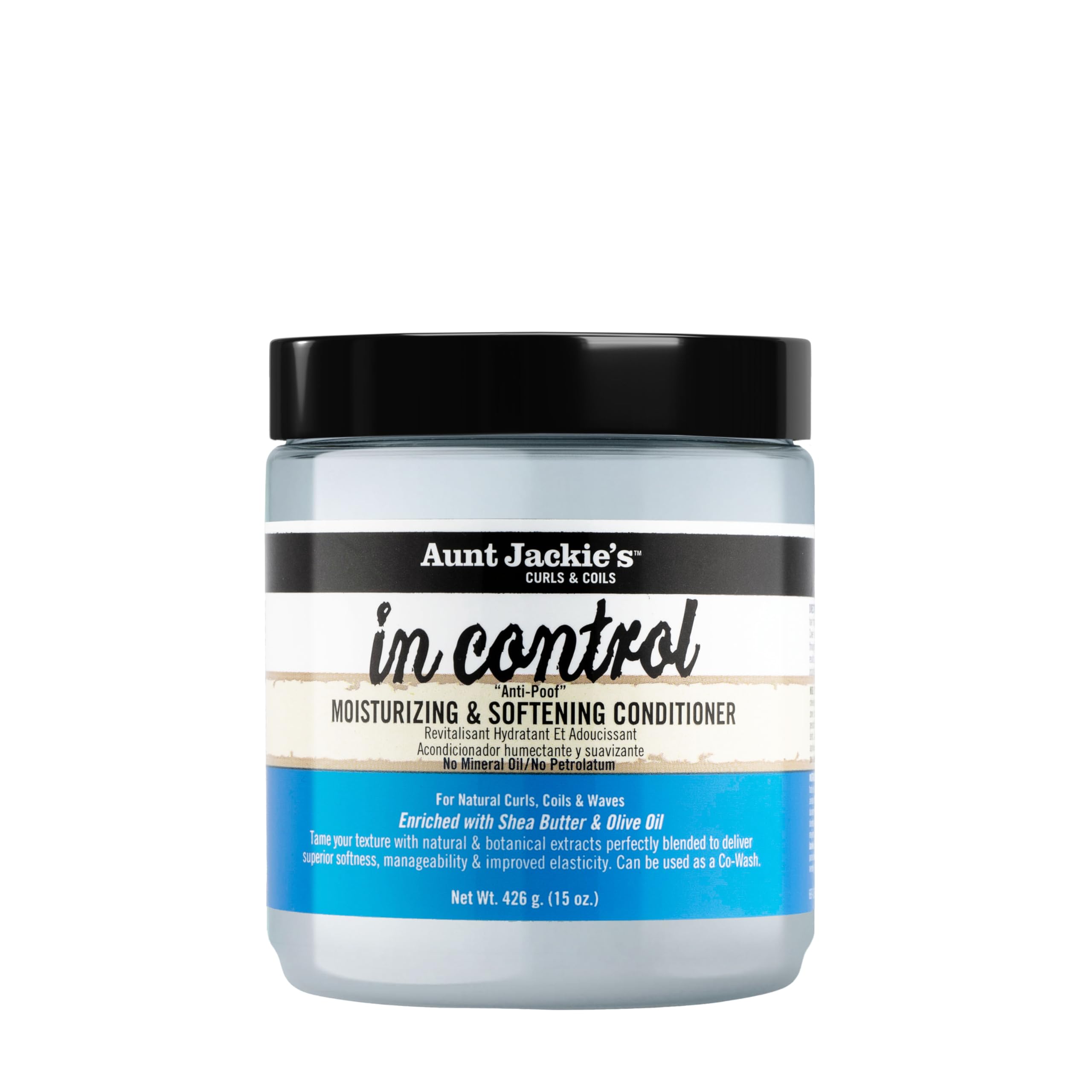 Aunt Jackie's In Control "anti Poof" Moisturizing Softening Conditioner 15 oz