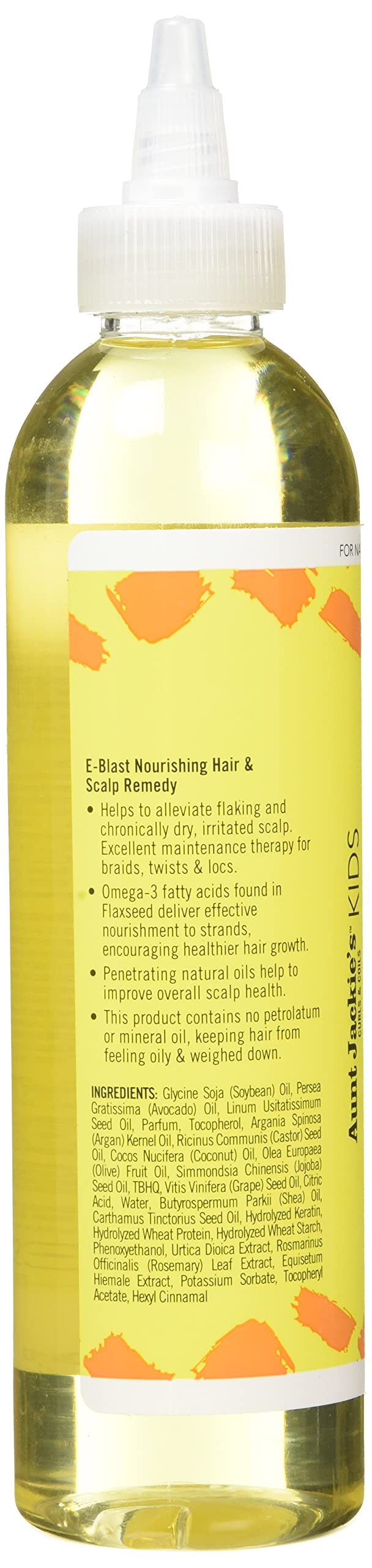 Aunt Jackie's Kids E Blast Daily Oil for Dry Scalp Vitamin E and Flaxseed - Thumbnail 2