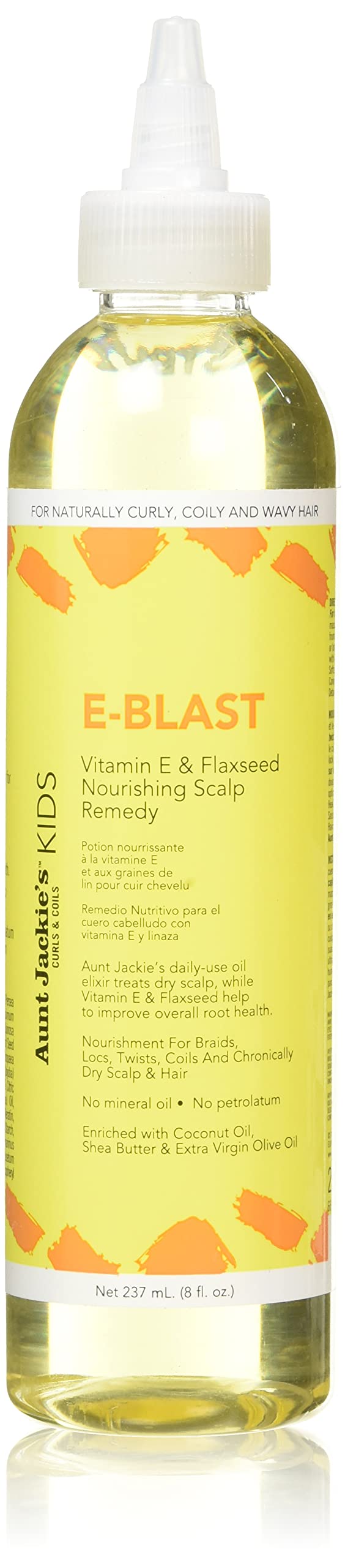 Aunt Jackie's Kids E Blast Daily Oil for Dry Scalp Vitamin E and Flaxseed