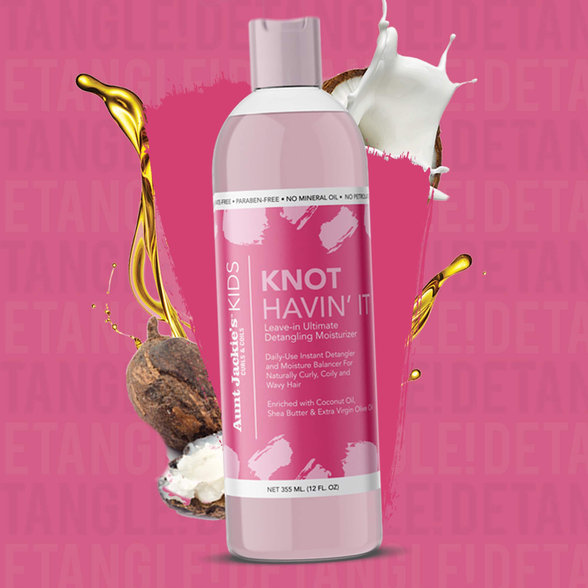 Aunt Jackie's Kids Knot Havin' It Leave In Ultimate Detangling Hair Moisturizer - Thumbnail 2