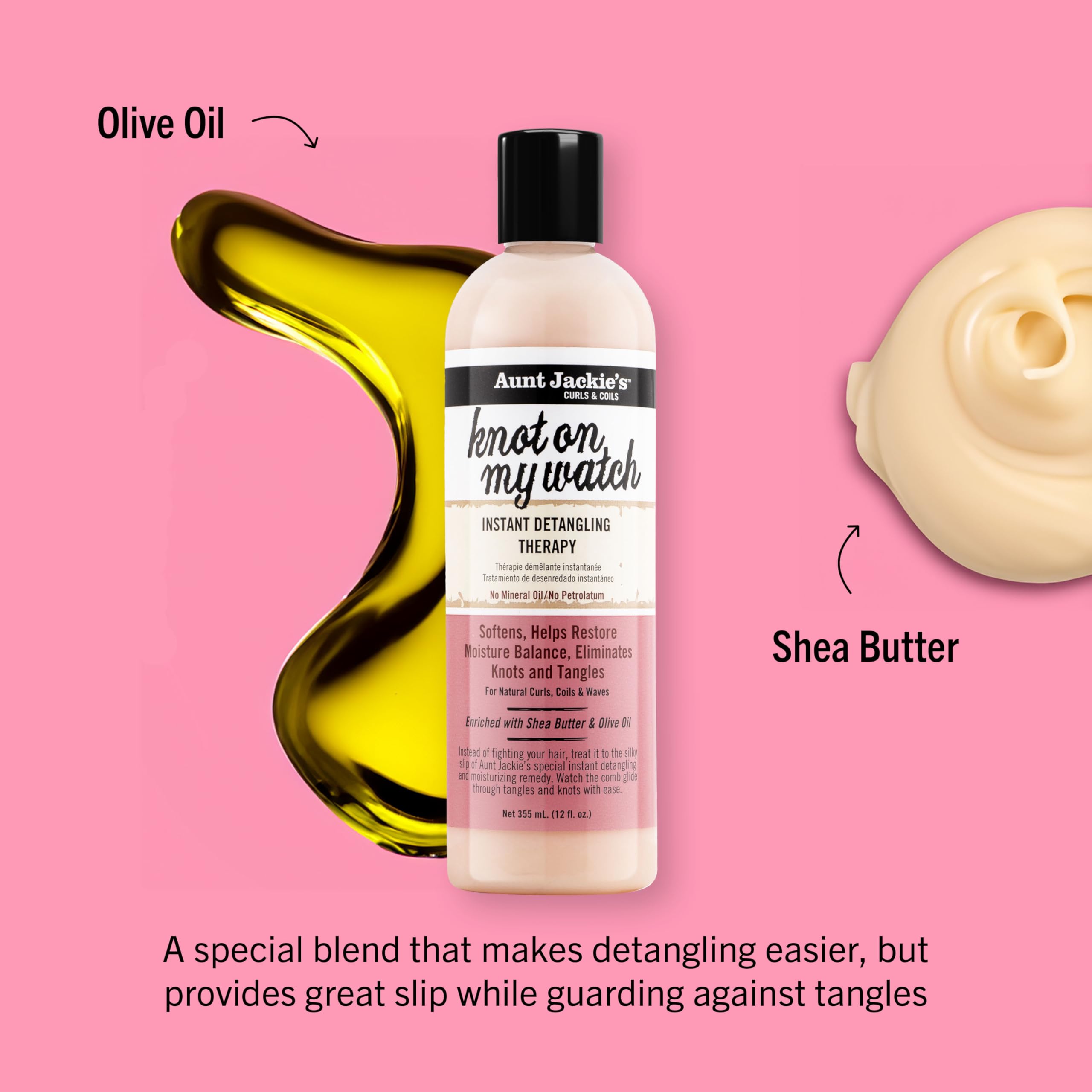 Aunt Jackie's Curls and Coils Knot On My Watch Instant Hair Detangling Therapy - Thumbnail 2