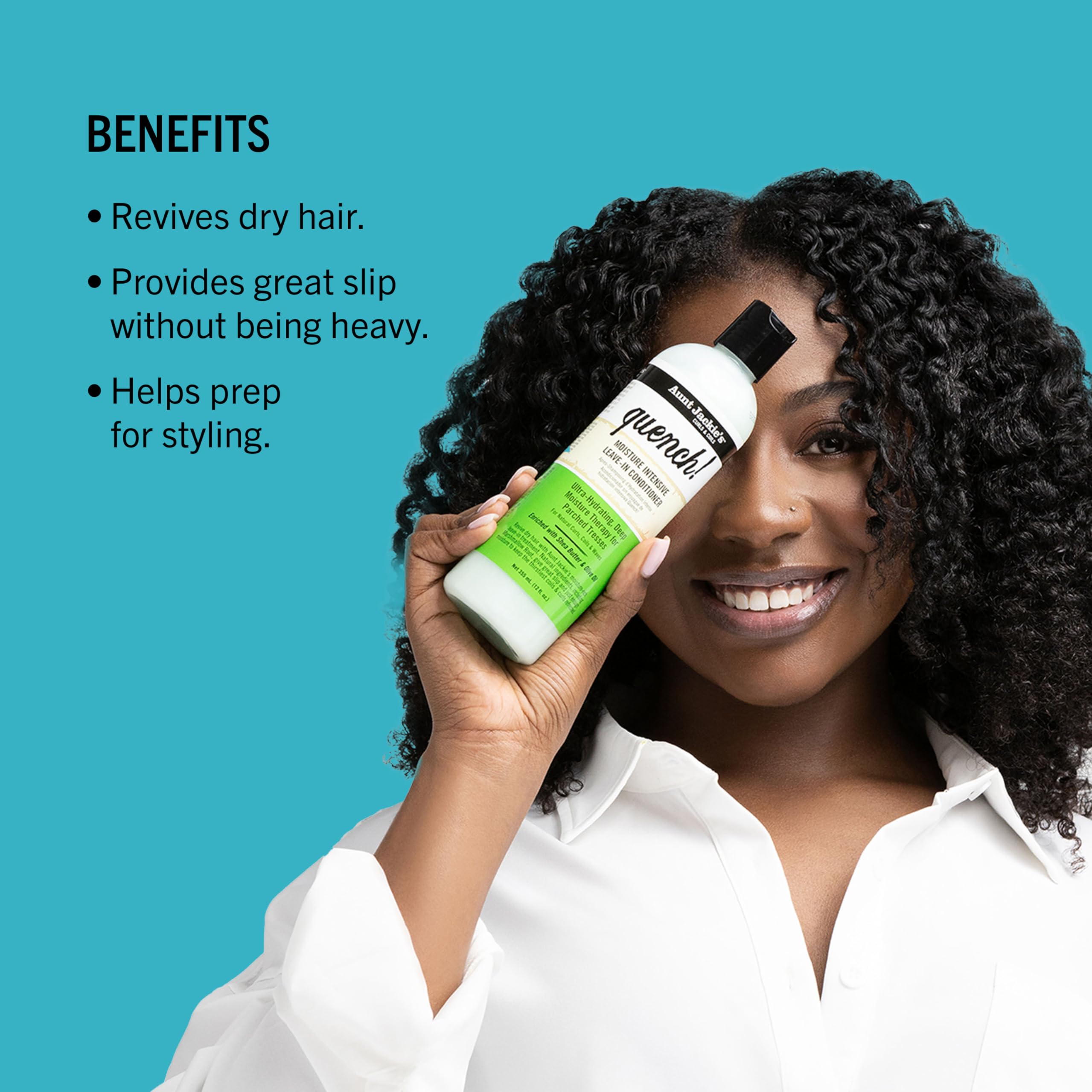 Aunt Jackie's Curls and Coils Quench Moisture Intensive Leave In Hair - Thumbnail 3