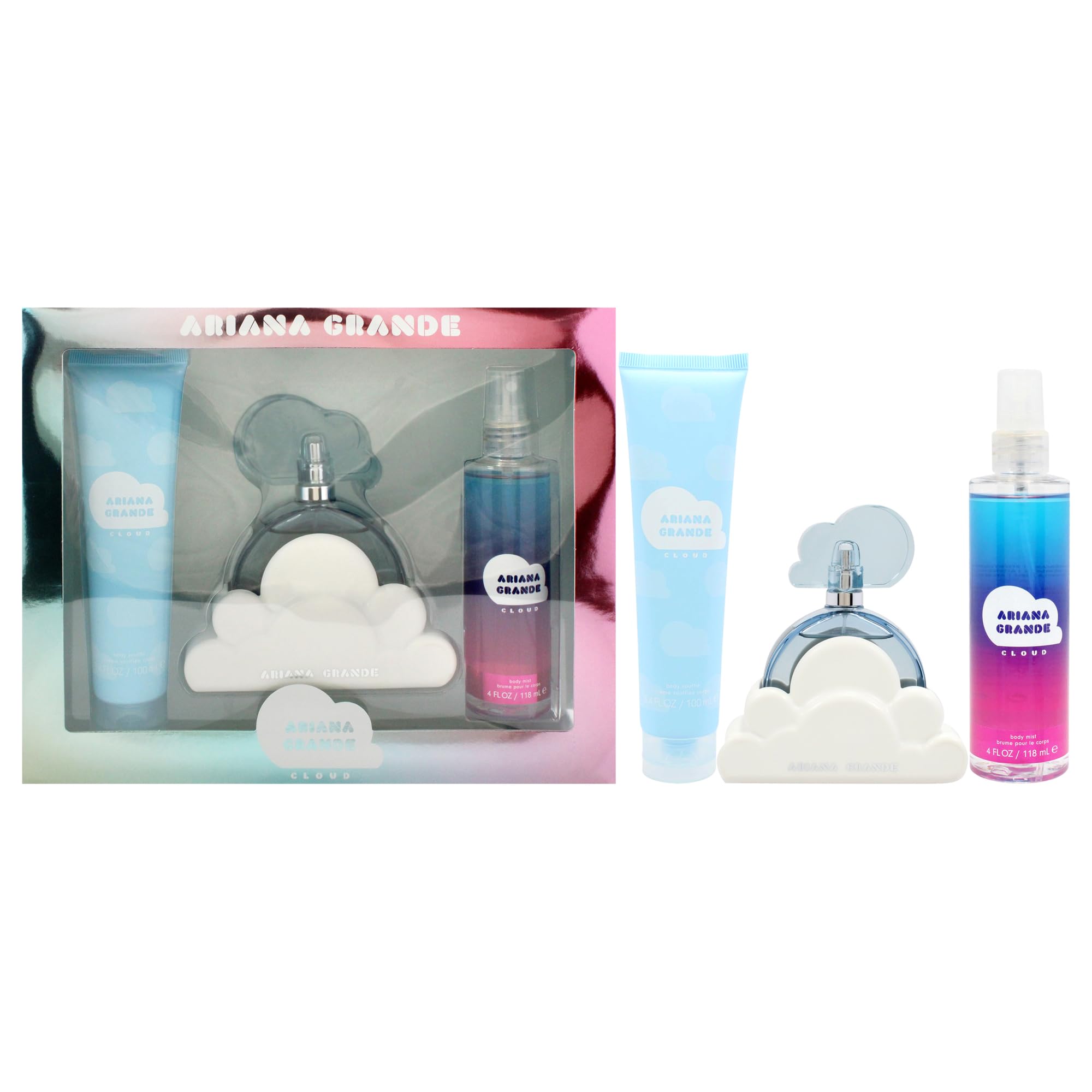 [Set] Ariana Grande Cloud 3.4 L + 4.0 B/m+ 3.4 B/c United Arab Emir. 6pcs Bybox EDP