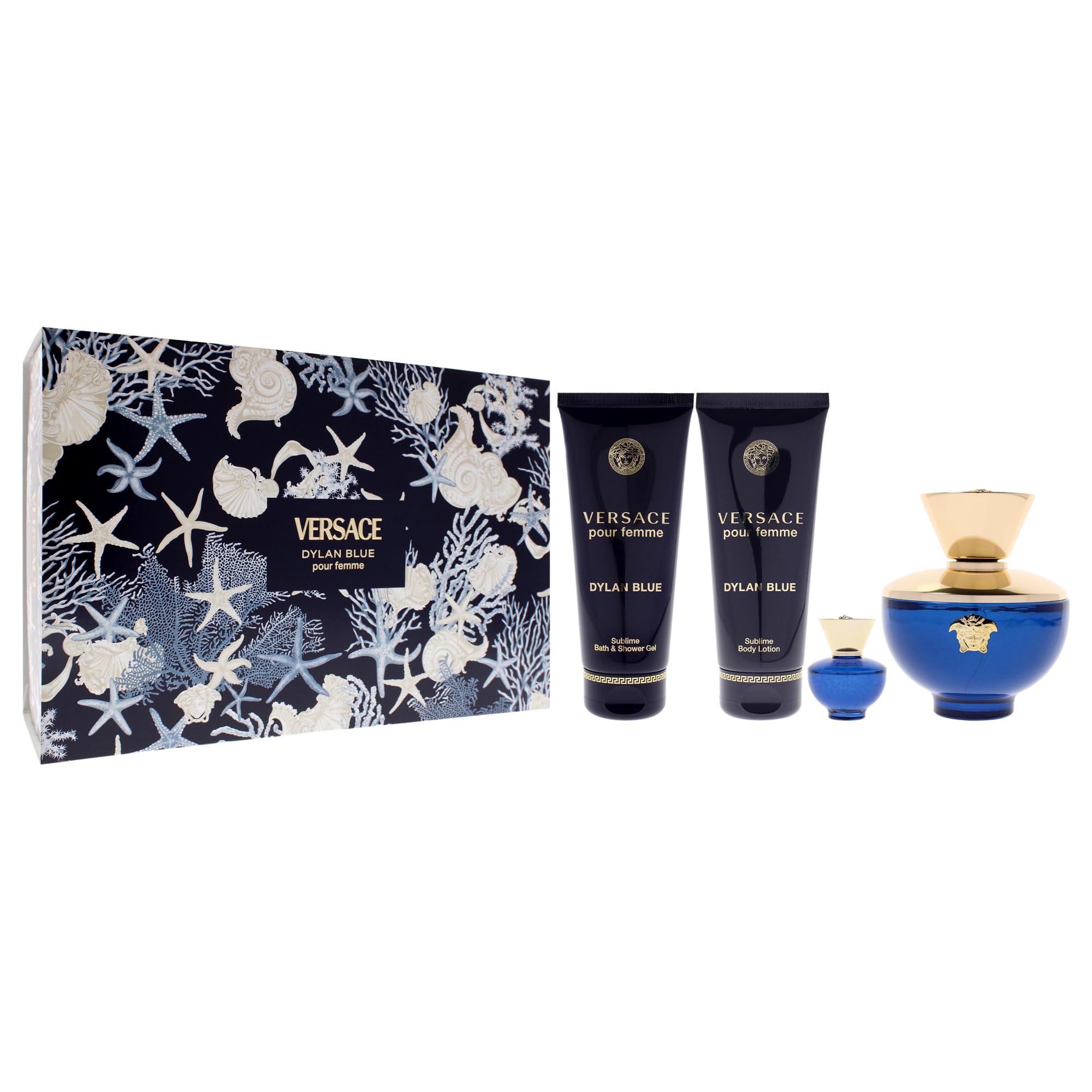 [Set] Versace Dylan Blue 3.4 L + 3.4 S/g + 3.4 B/l + Mini EDP - Thumbnail 3