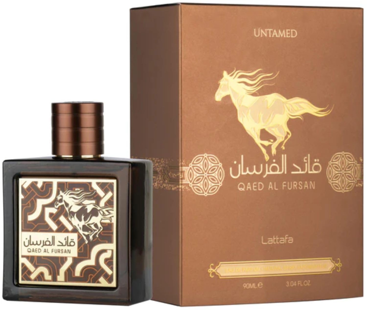Lattafa Qaed Al Fursan Untamed Sweet Warm Spicy Amber Aromatic Long Lasting for - Thumbnail 3
