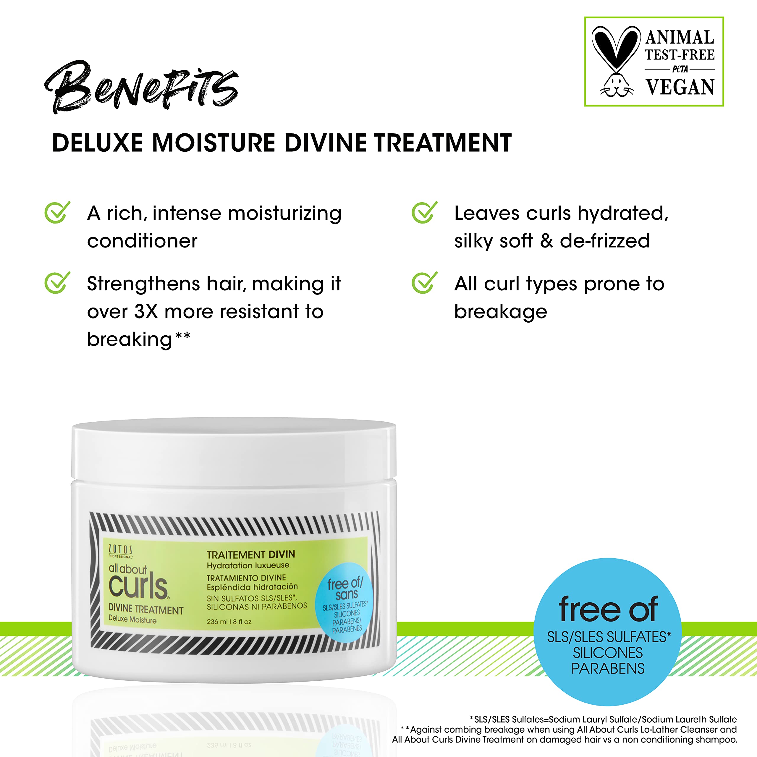 All About Curls Divine Treatment | Deluxe Moisture | Strengthens Hair | 3x