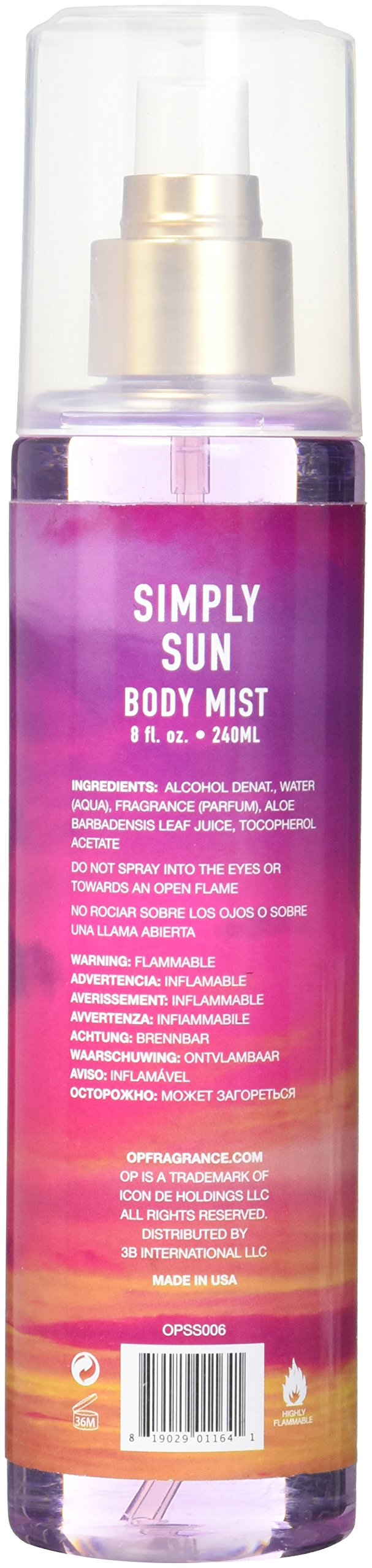 [Body Mist] Ocean Pacific Simply Sun Body Mist for Her 8 Fluid Ounce - Thumbnail 2