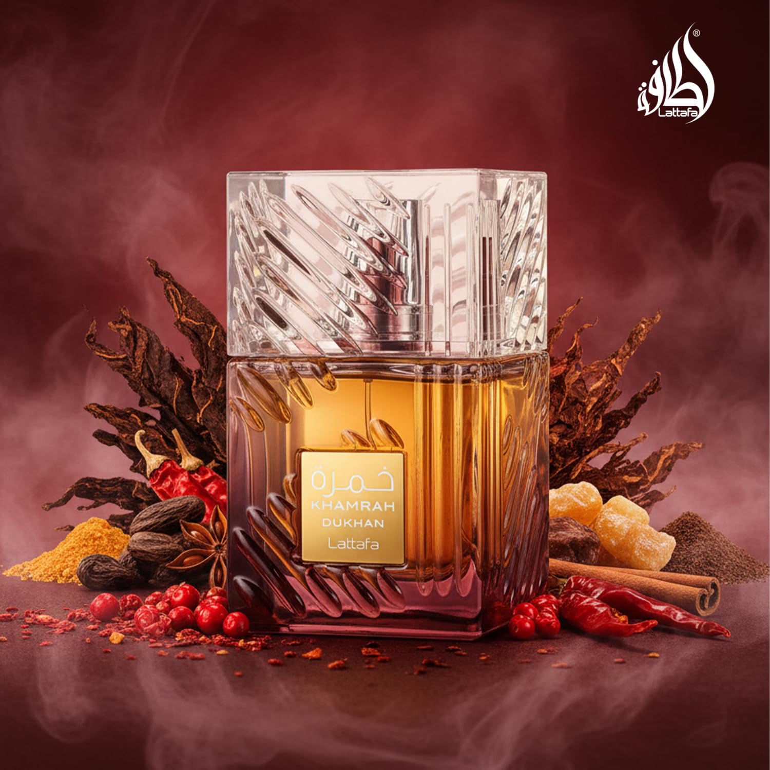 Lattafa Khamrah Dukhan for Unisex / Unisex EDP 100 ml (3.4 oz) - Thumbnail 2