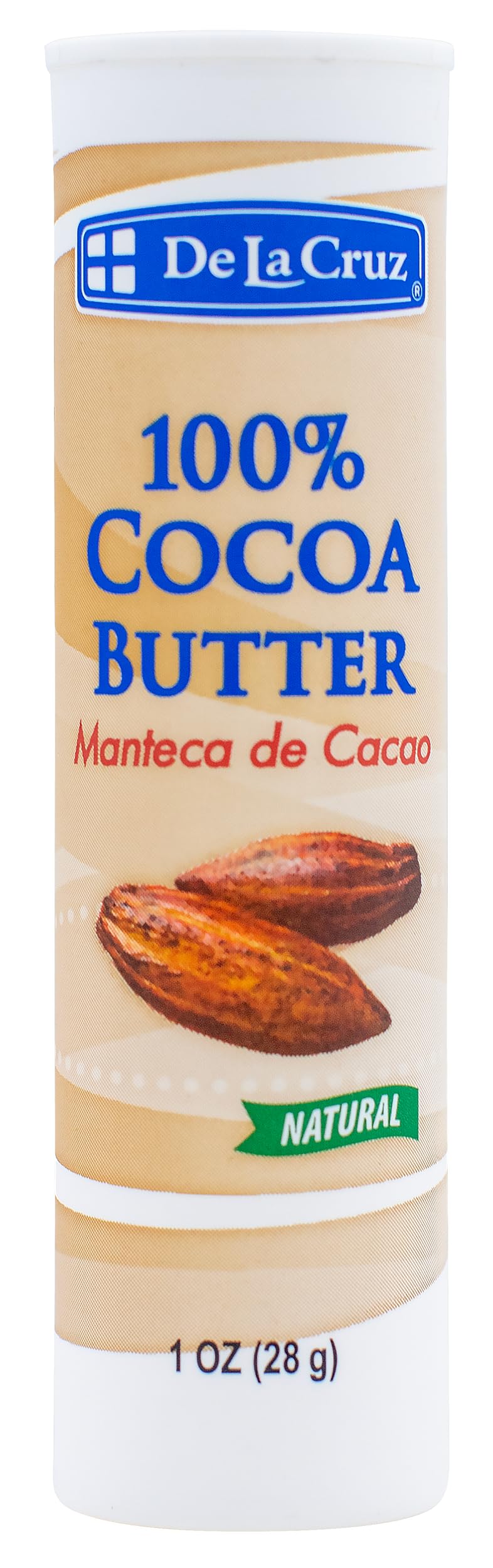 De la Cruz Cocoa Butter Stick 100% Pure and Natural Cocoa Butter for Dry Rough