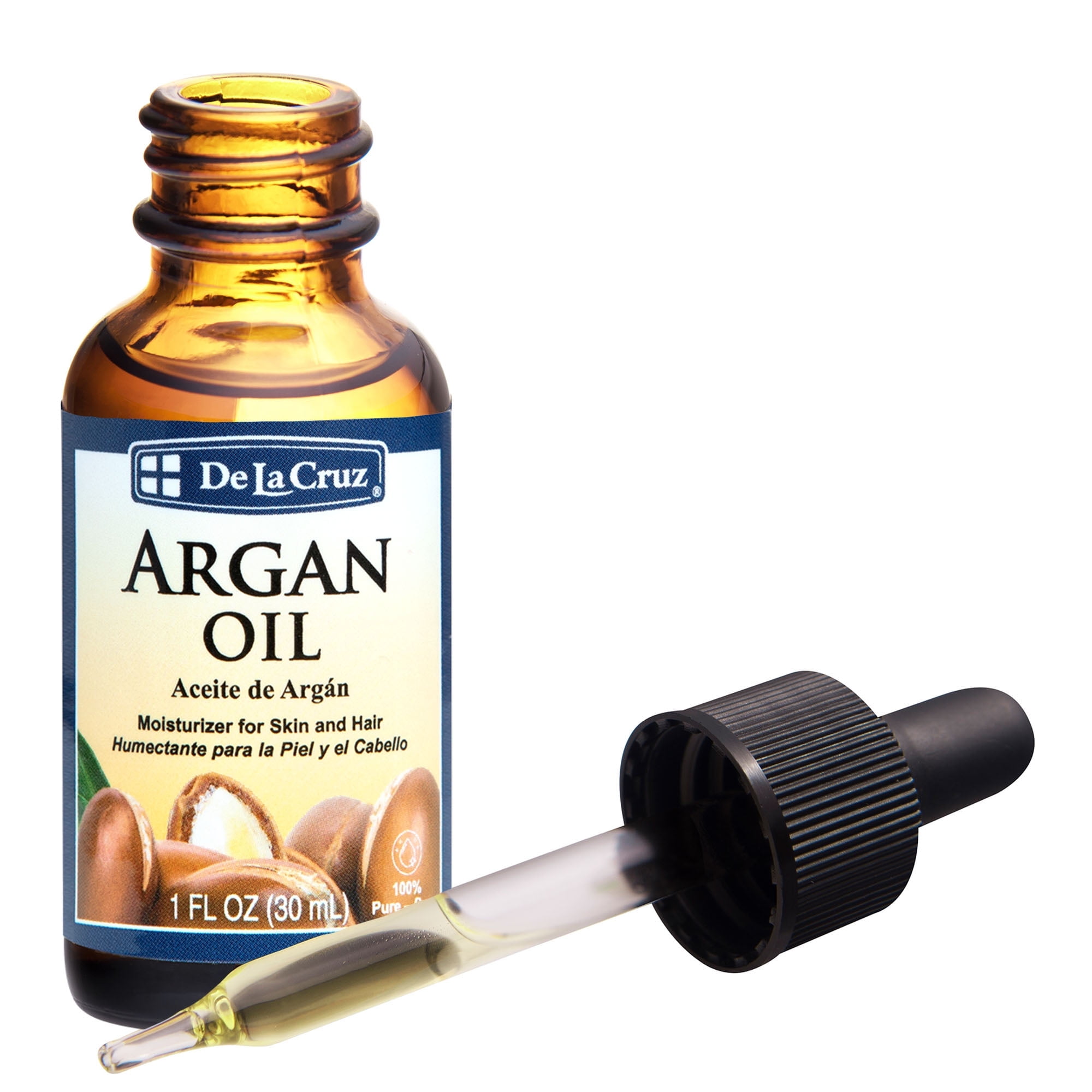 De la Cruz Argan Oil 100% Pure Cold Pressed Moroccan Argan Oil Natural - Thumbnail 1