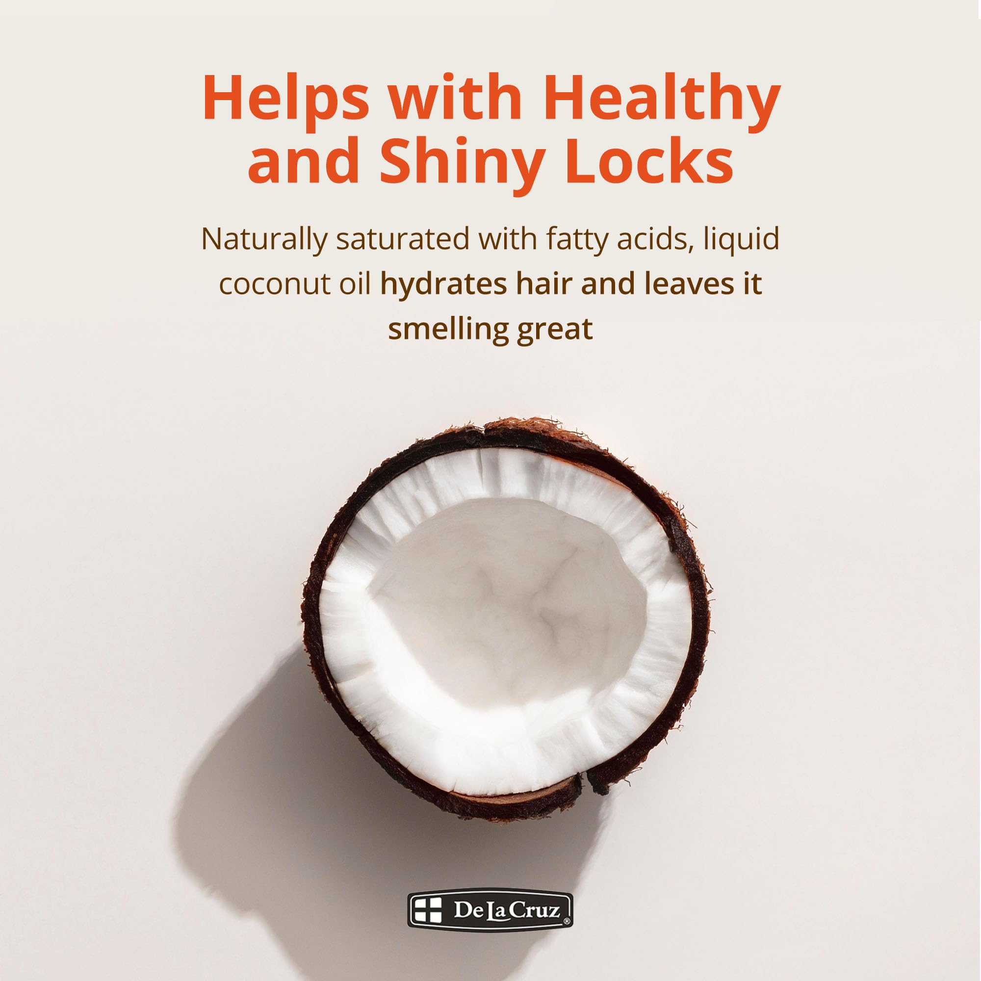 De la Cruz Fractionated Liquid Coconut Oil Liquid Coconut Oil for Skin and Hair - Thumbnail 2