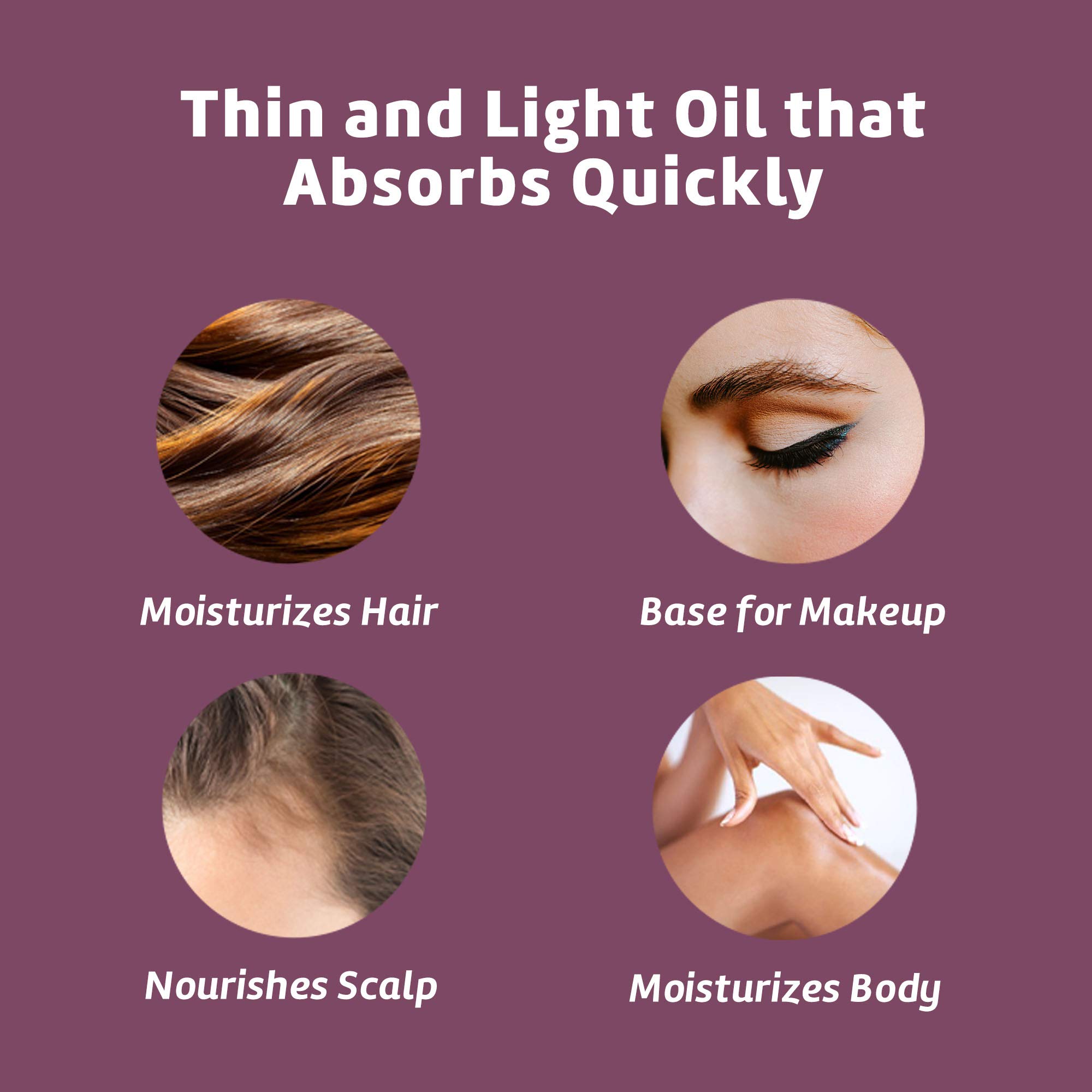 De la Cruz Grapeseed Oil Natural Expeller Pressed Grapeseed Oil for Skin and - Thumbnail 2