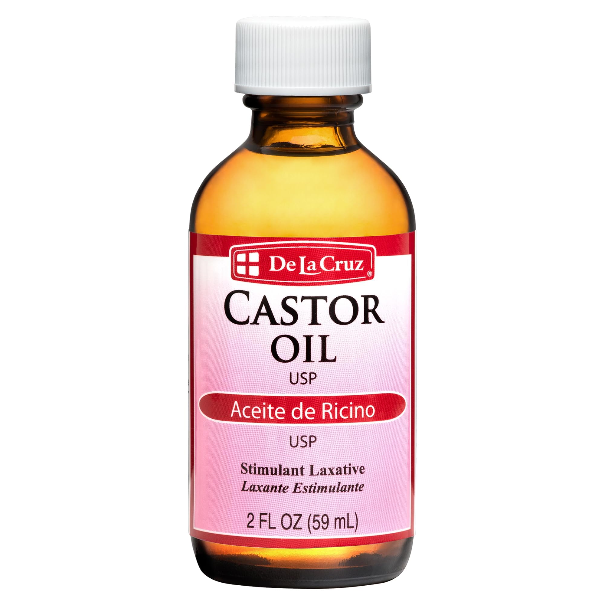 De la Cruz Castor Oil 100% Pure Castor Oil for Hair Skin Eyelashes and Eyebrows