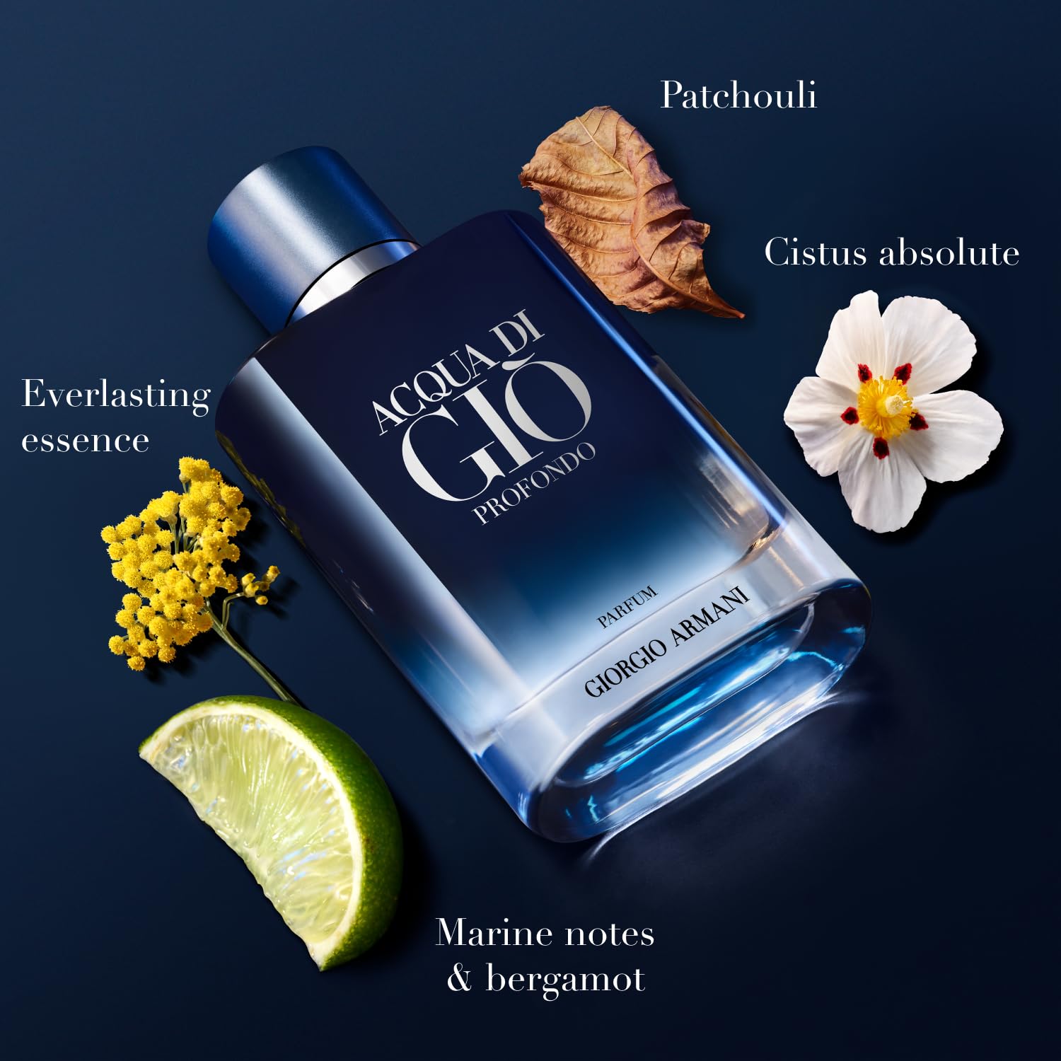 Armani Beauty Acqua Di Giò Profondo Parfum Cologne Fougère Aromatic Ambery - Thumbnail 2