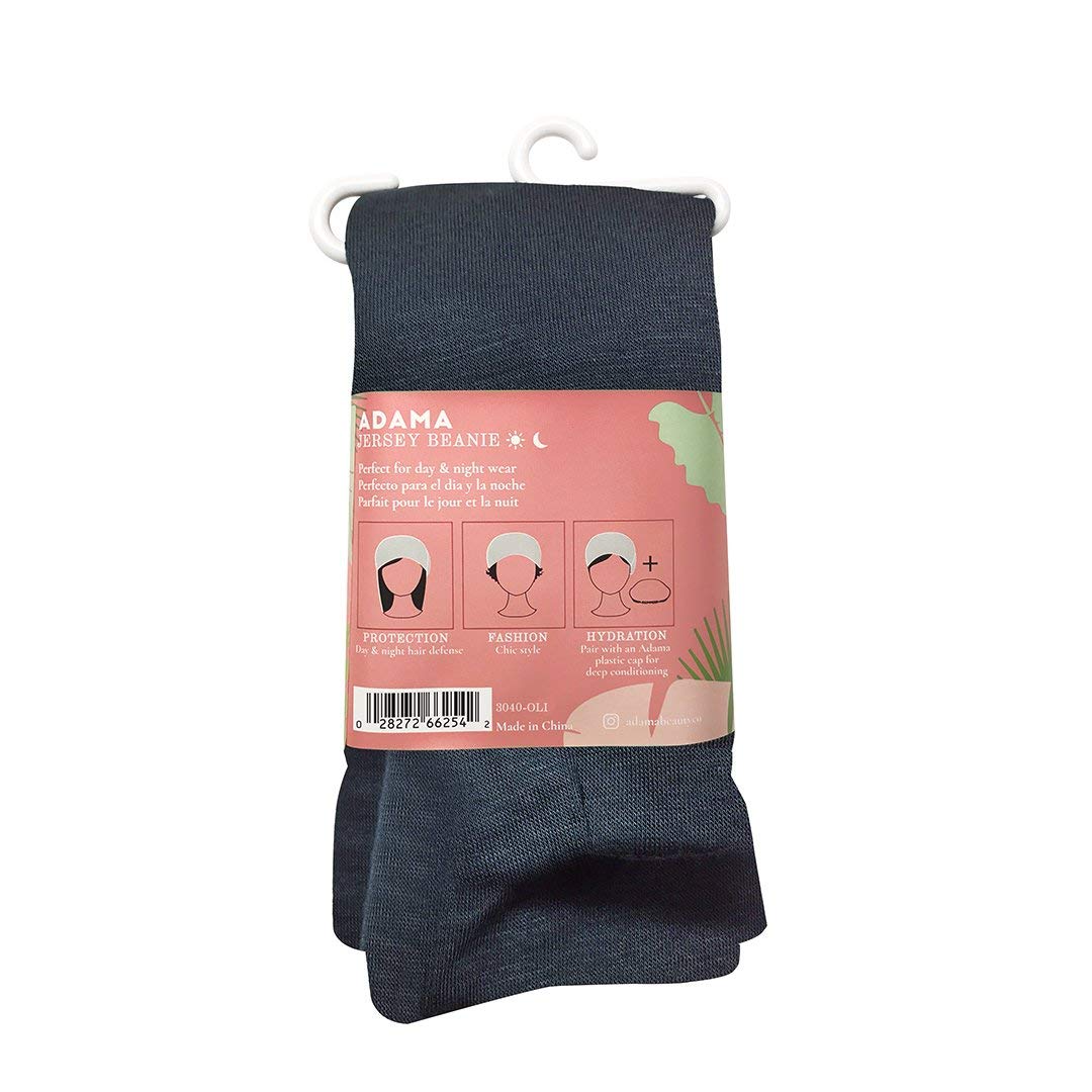 Adama Satin Lined Jersey Beanie Ultra Soft Fashionable Hipster Chic Satin - Thumbnail 3