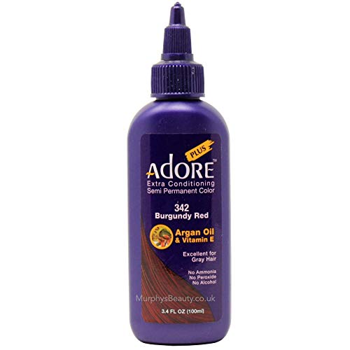 Adore Plus #342 Burgandy Red 3.4 Fl Oz - Thumbnail 2
