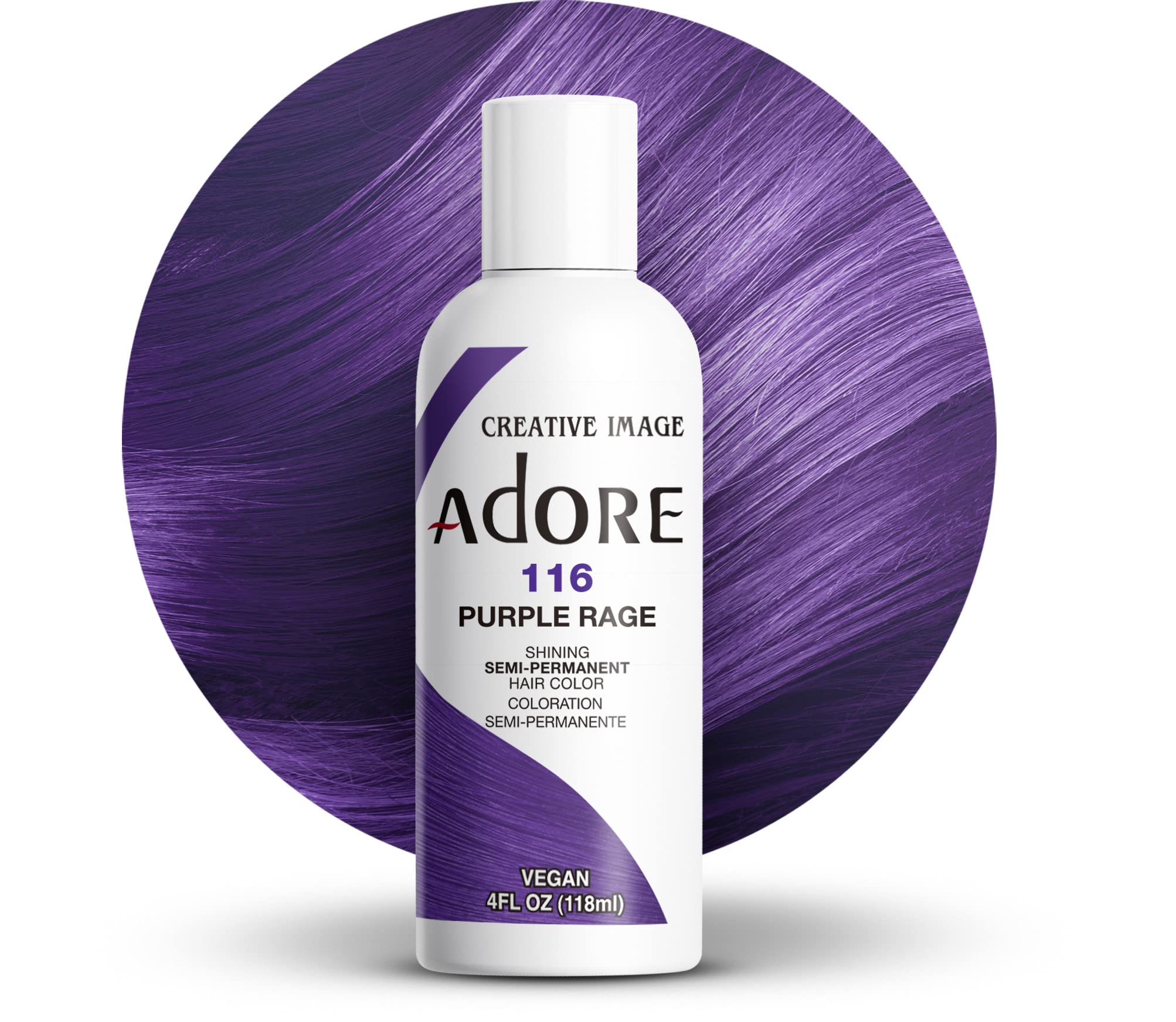 Adore Semi Permanent Hair Color | Vegan Cruelty Free Purple Hair Dye | No