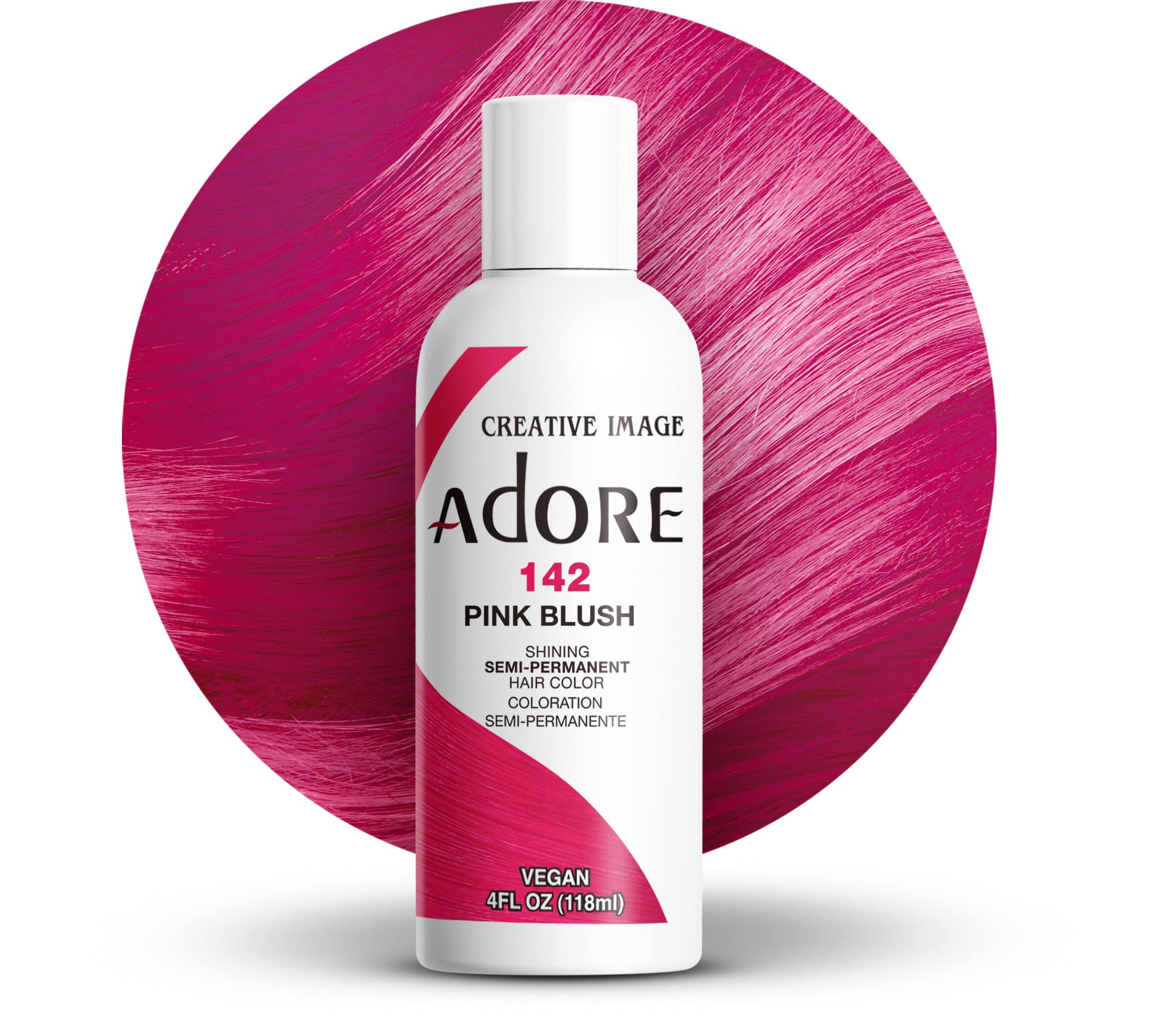 Adore Semi Permanent Hair Color | Vegan Cruelty Free Pink Hair Dye | No Ammonia