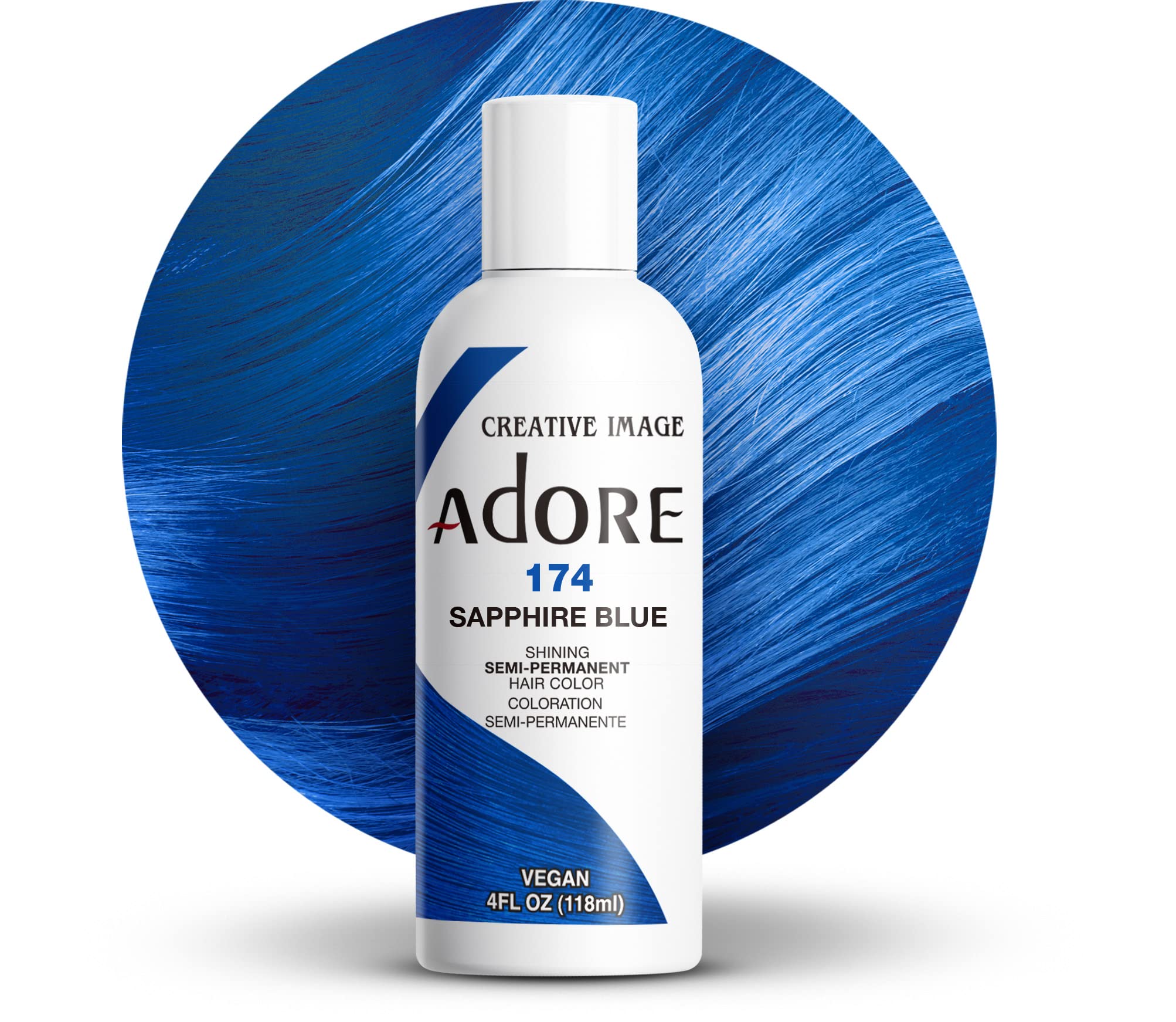 Adore Semi Permanent Hair Color | Vegan Cruelty Free Blue Hair Dye | No Ammonia