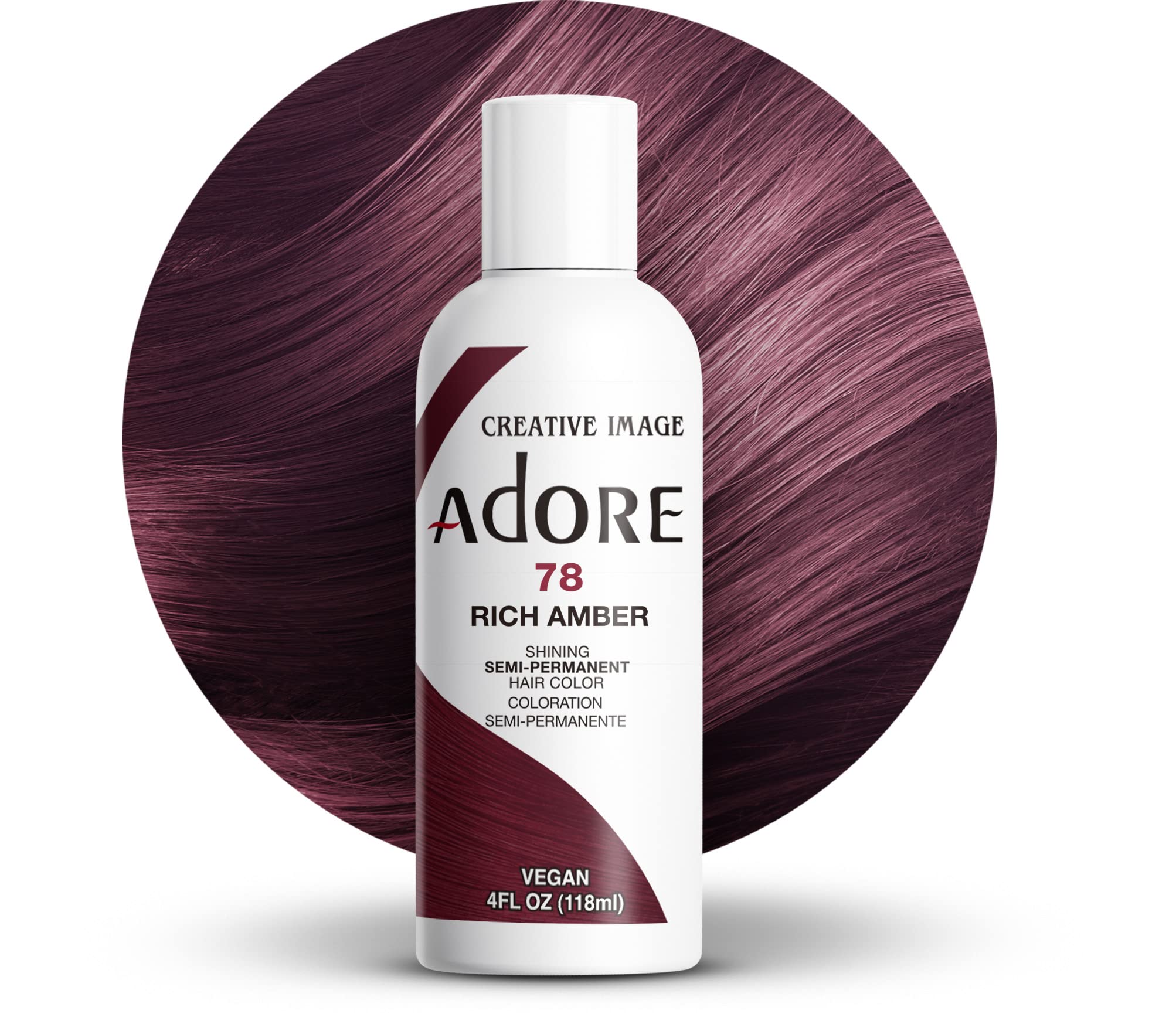 Adore Semi Permanent Hair Color | Vegan Cruelty Free Brown Hair Dye | No