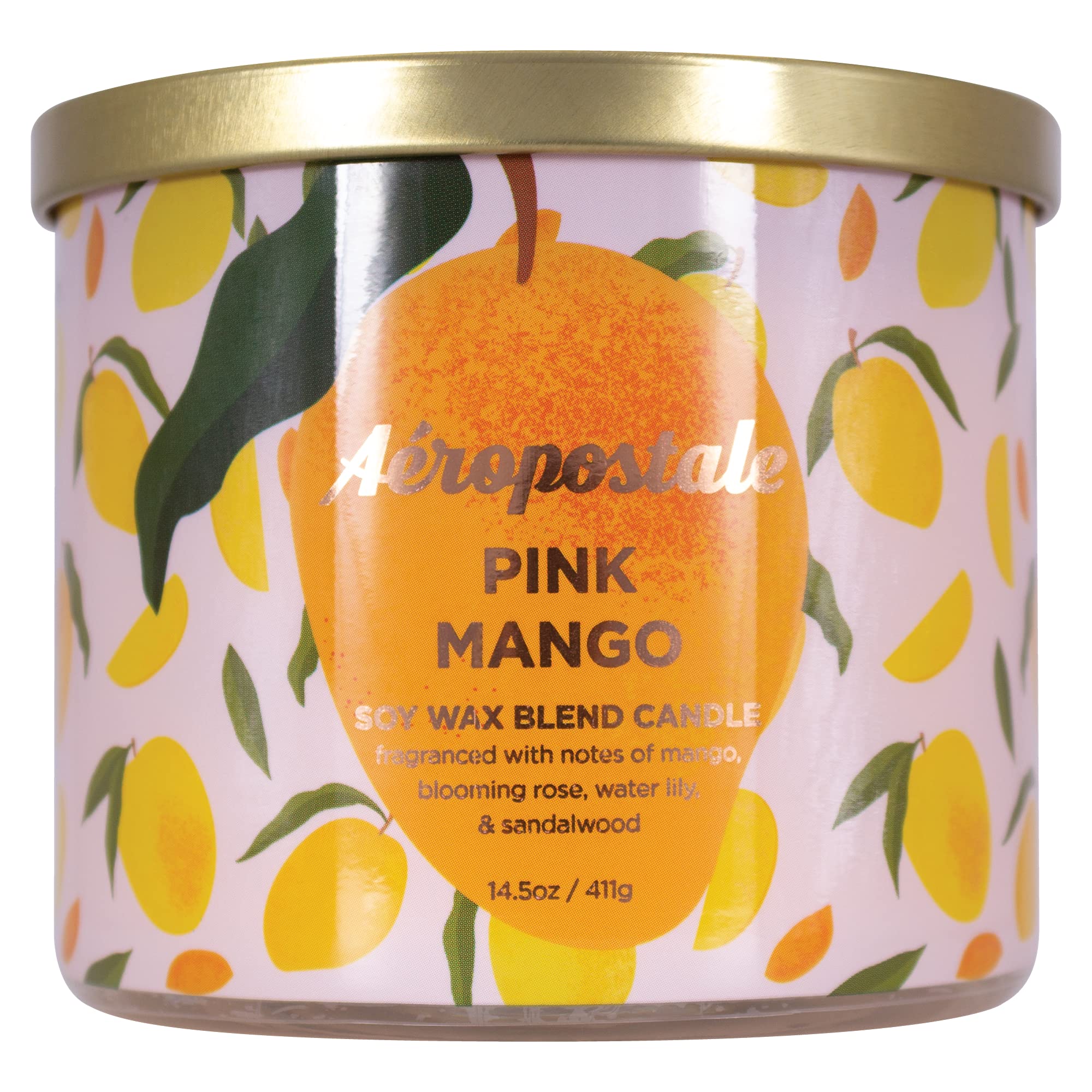[Candles] Aeropostale Candle Scented Candles Pink Mango Soy Candle