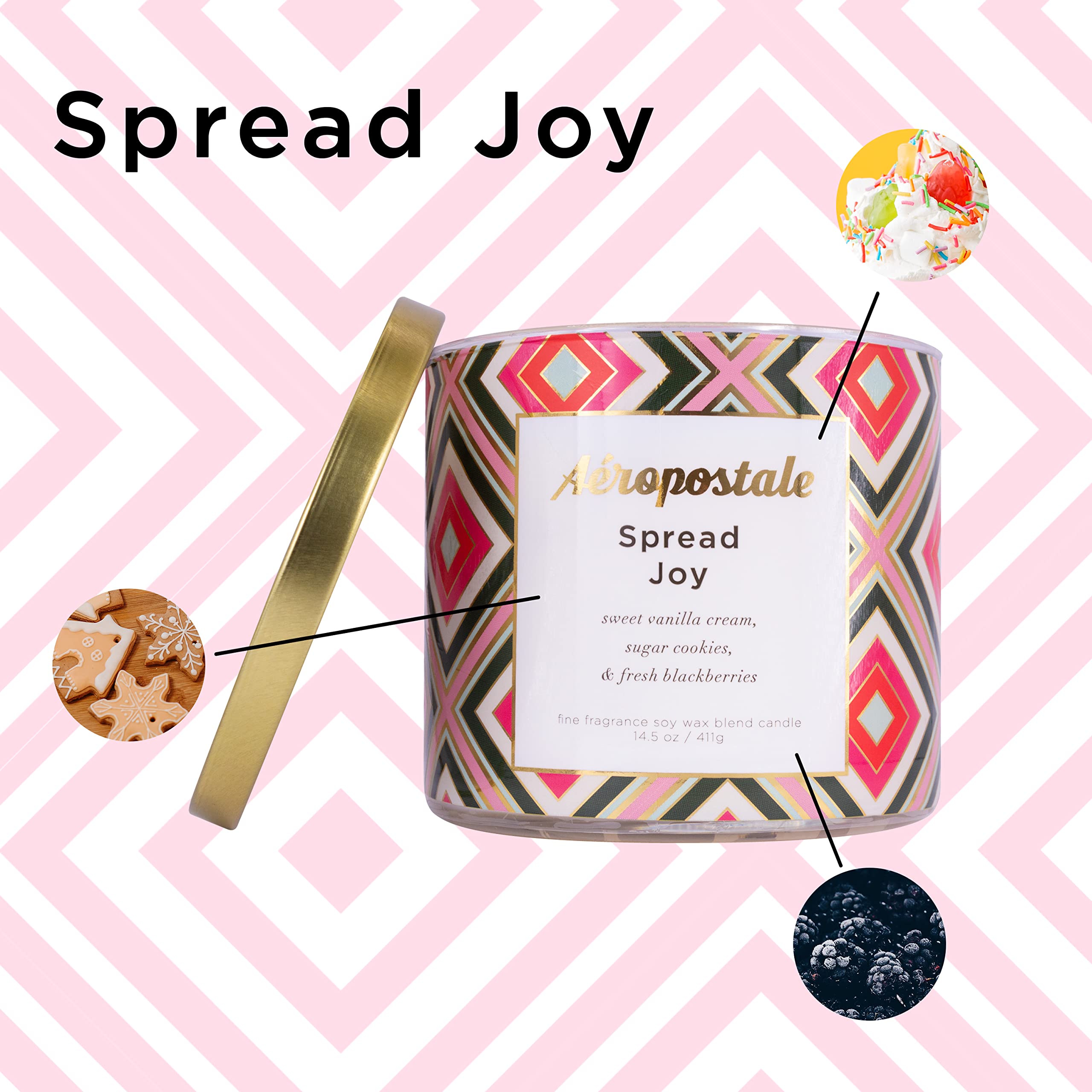 [Candles] Aeropostale Spread Joy 14.5 Candle Usa 1pcs Bybox - Thumbnail 3