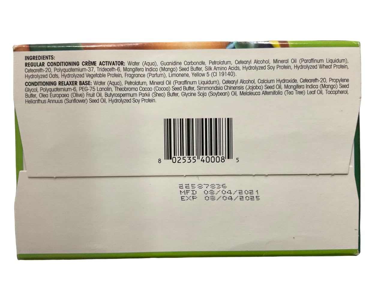 African Pride Olive Miracle Deep Conditioning No Lye Relaxer Regular Kit 8 Count - Thumbnail 3