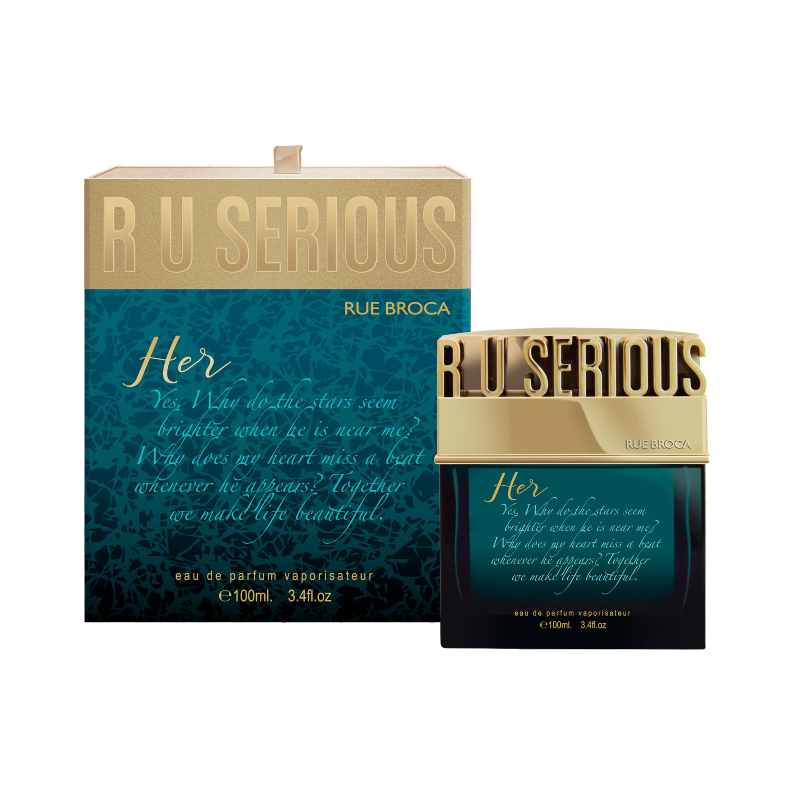 Rue Broca R U Serious Her 3.4 Fl. Oz Fruity Floral With Warm Woody Notes For - Thumbnail 2
