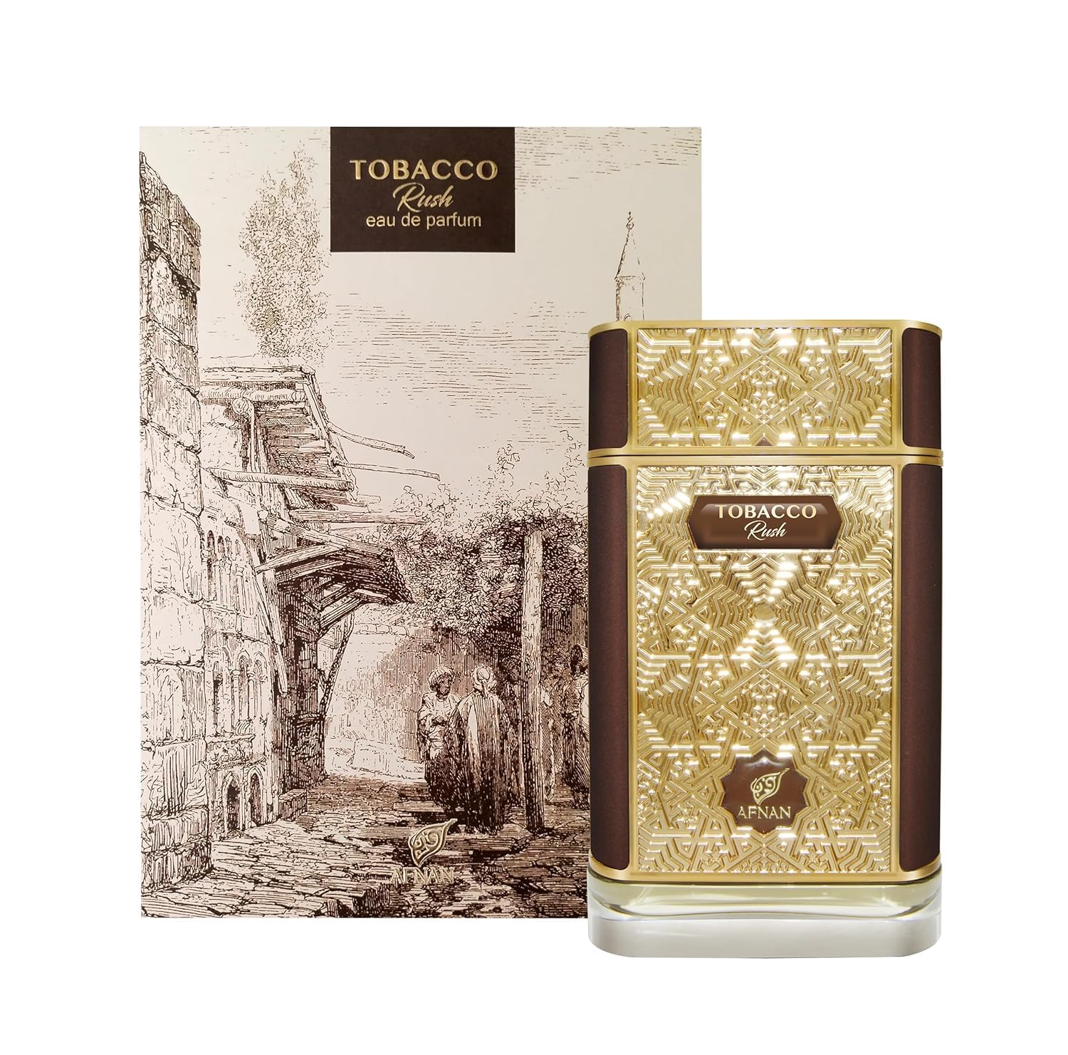 Tobacco Rush By Afnan for Unisex Unisex EDP 2.7 oz