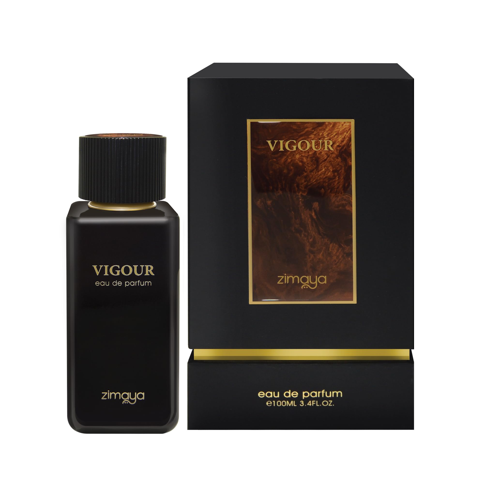 Zimaya Vigour Pour Homme 3.4 Fl. Oz Spicy Fresh Oud Scent With Woods Musk For - Thumbnail 3