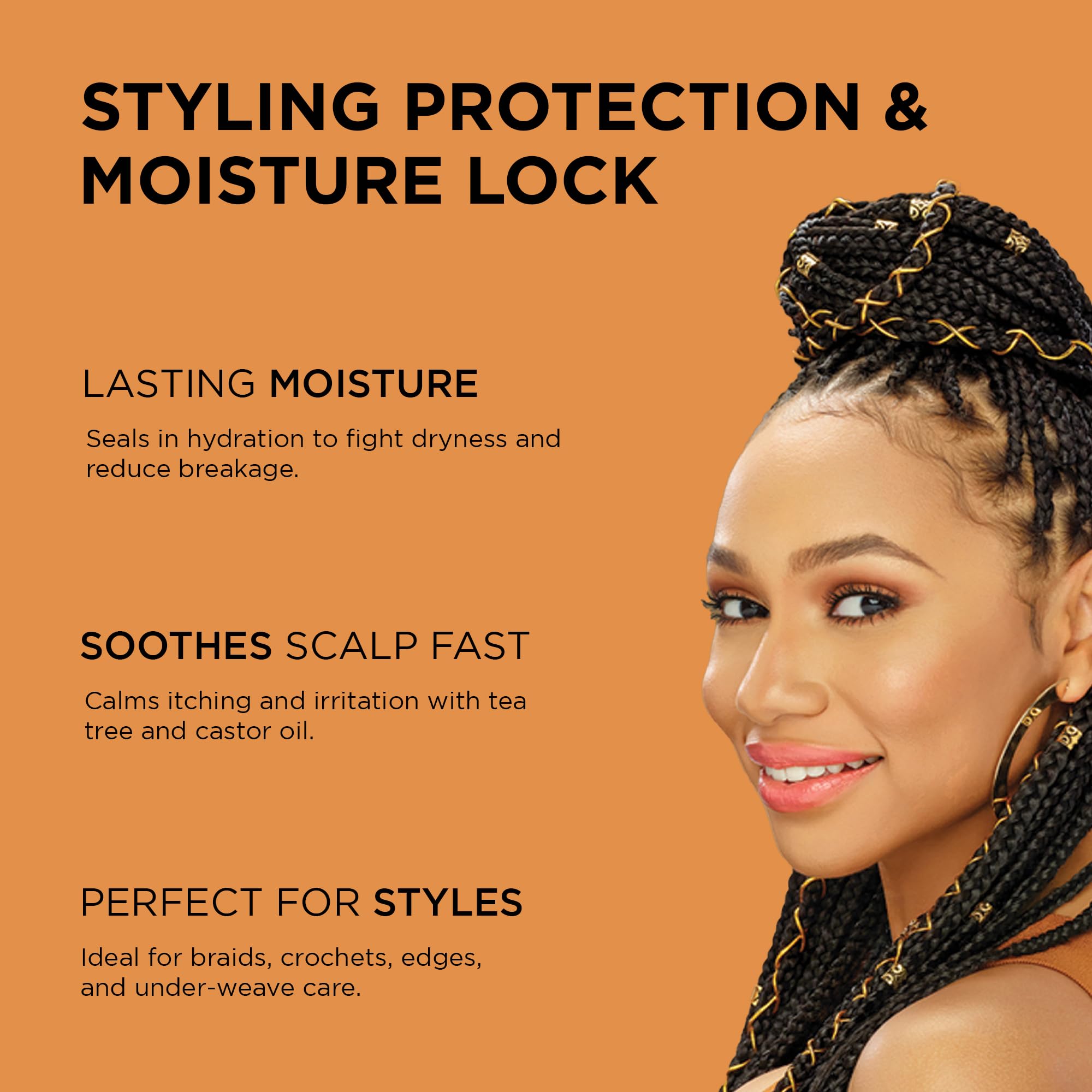 African Pride Black Castor Miracle Hair Scalp Sealing Oil Hair Oil With Black - Thumbnail 2