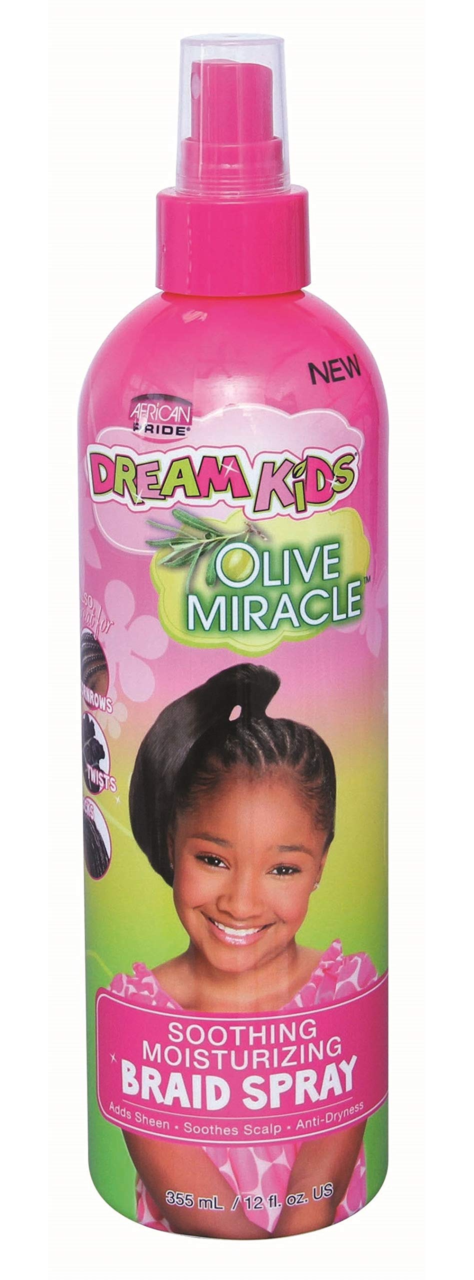 African Pride Dream Kids Olive Miracle Soothing Moisturizing Braid 12 oz