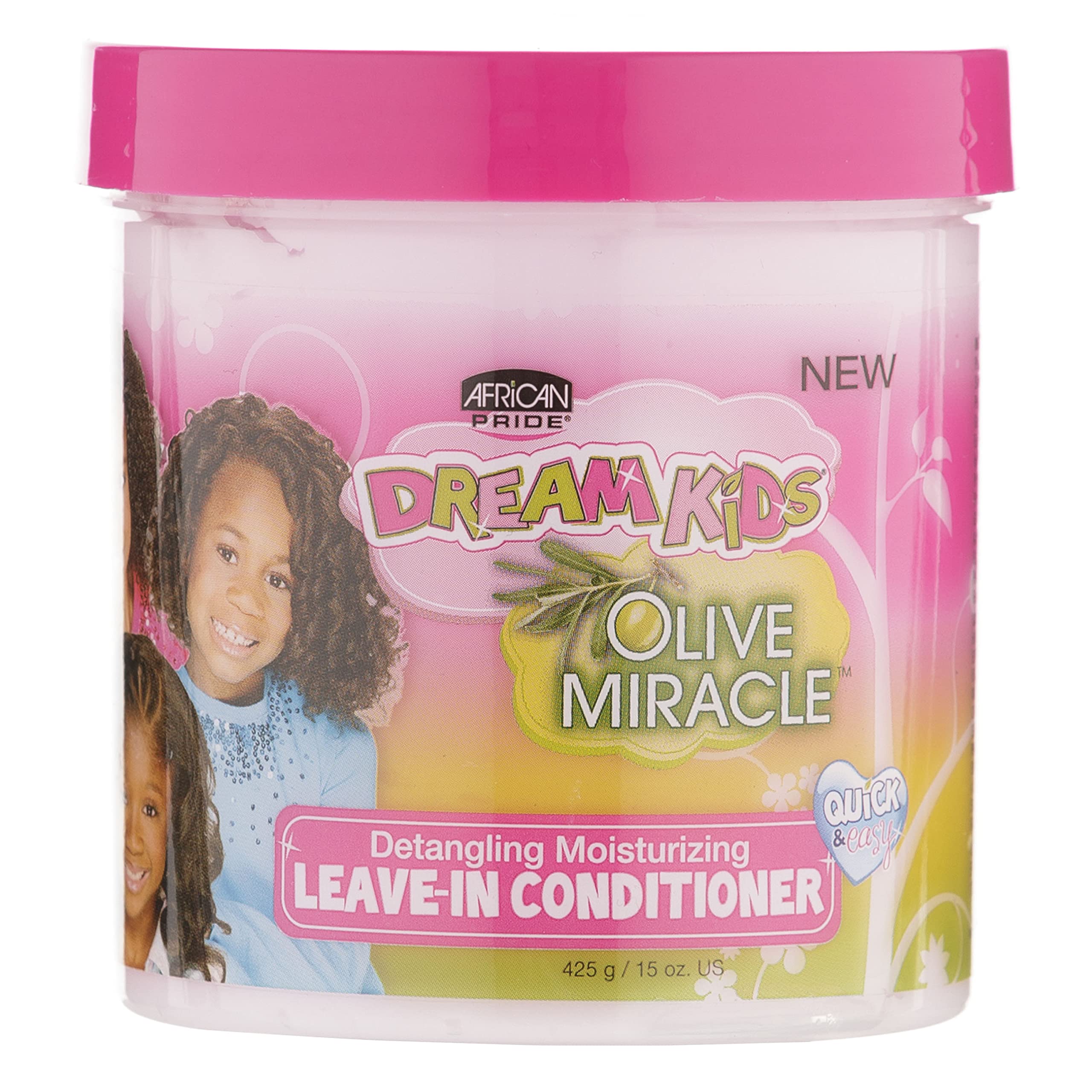 African Pride Dream Kids Olive Miracle Detangling Moisturizing Leave In