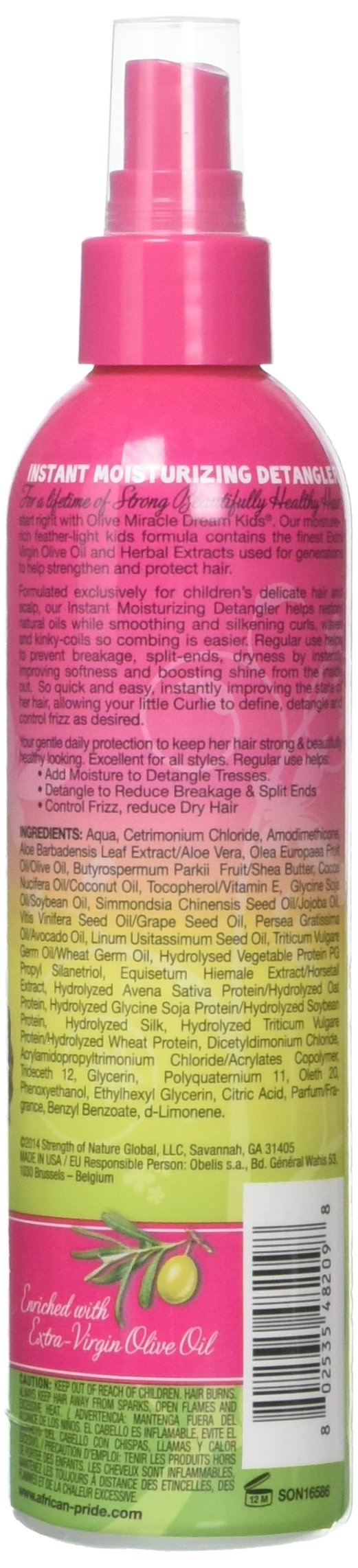 African Pride Dream Kids Olive Miracle Instant Moisture Detangler Restores - Thumbnail 2
