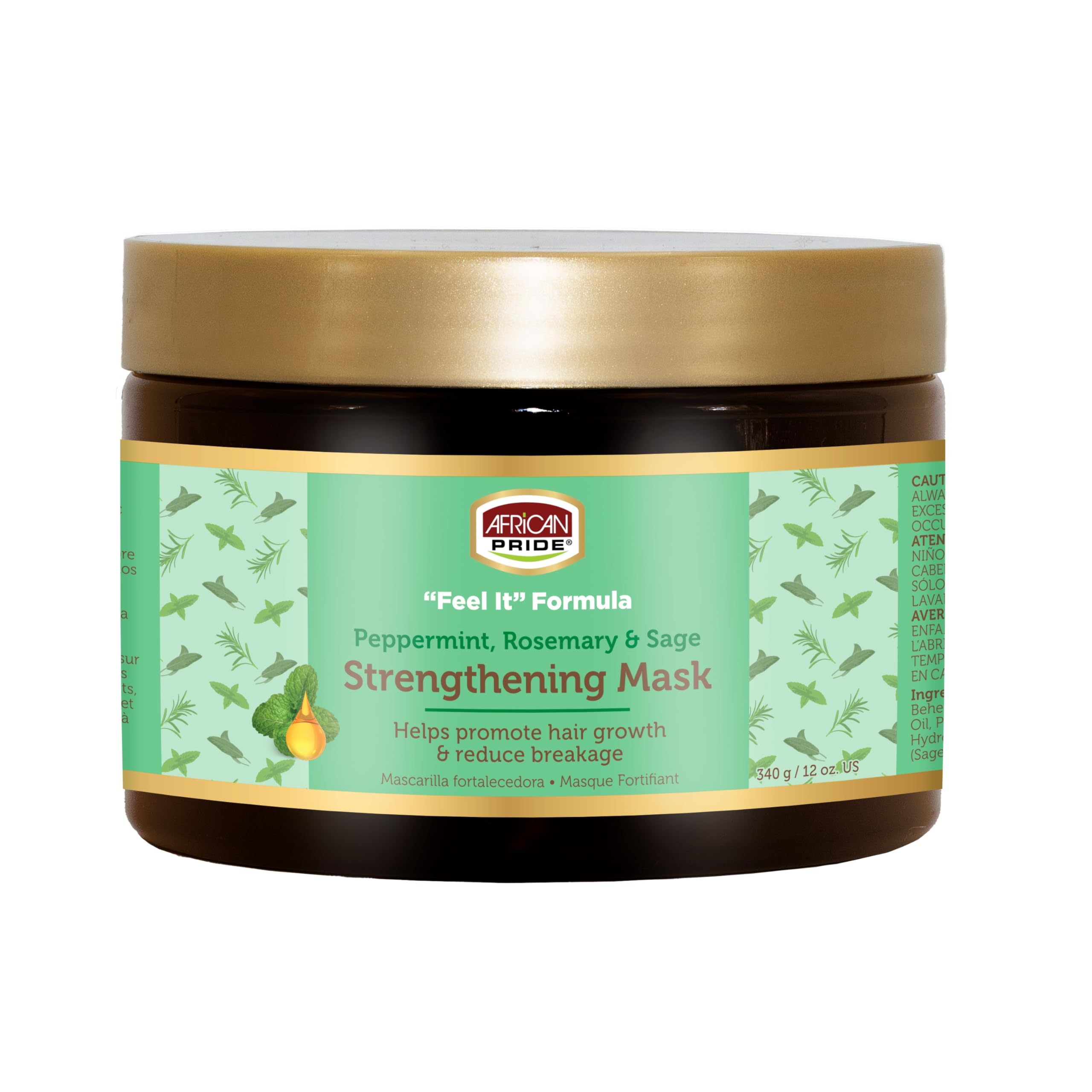 African Pride Feel It Formula Hair Strengthening Mask Treatment With Peppermint