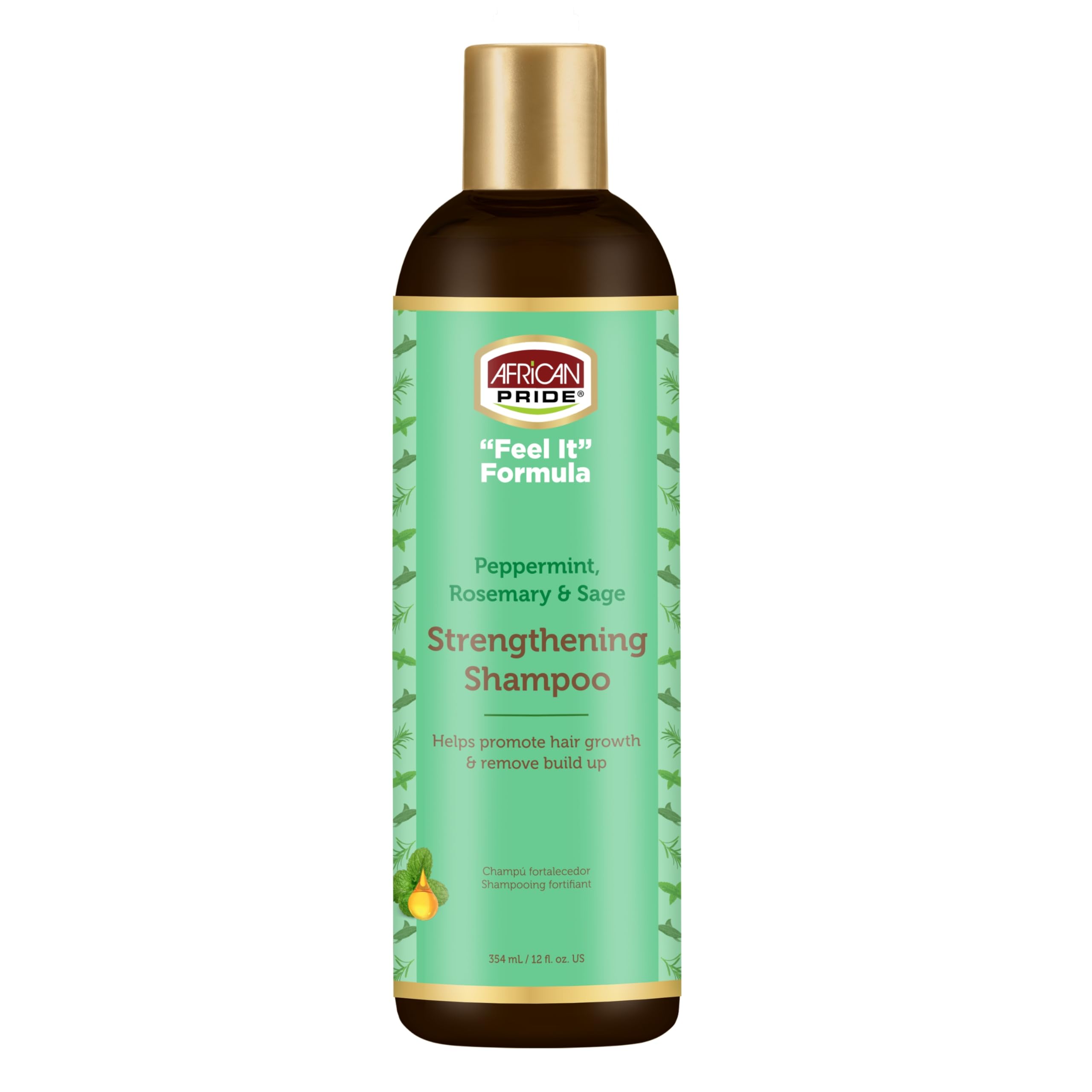 African Pride Feel It Formula Strengthening Shampoo 12 Fl Oz