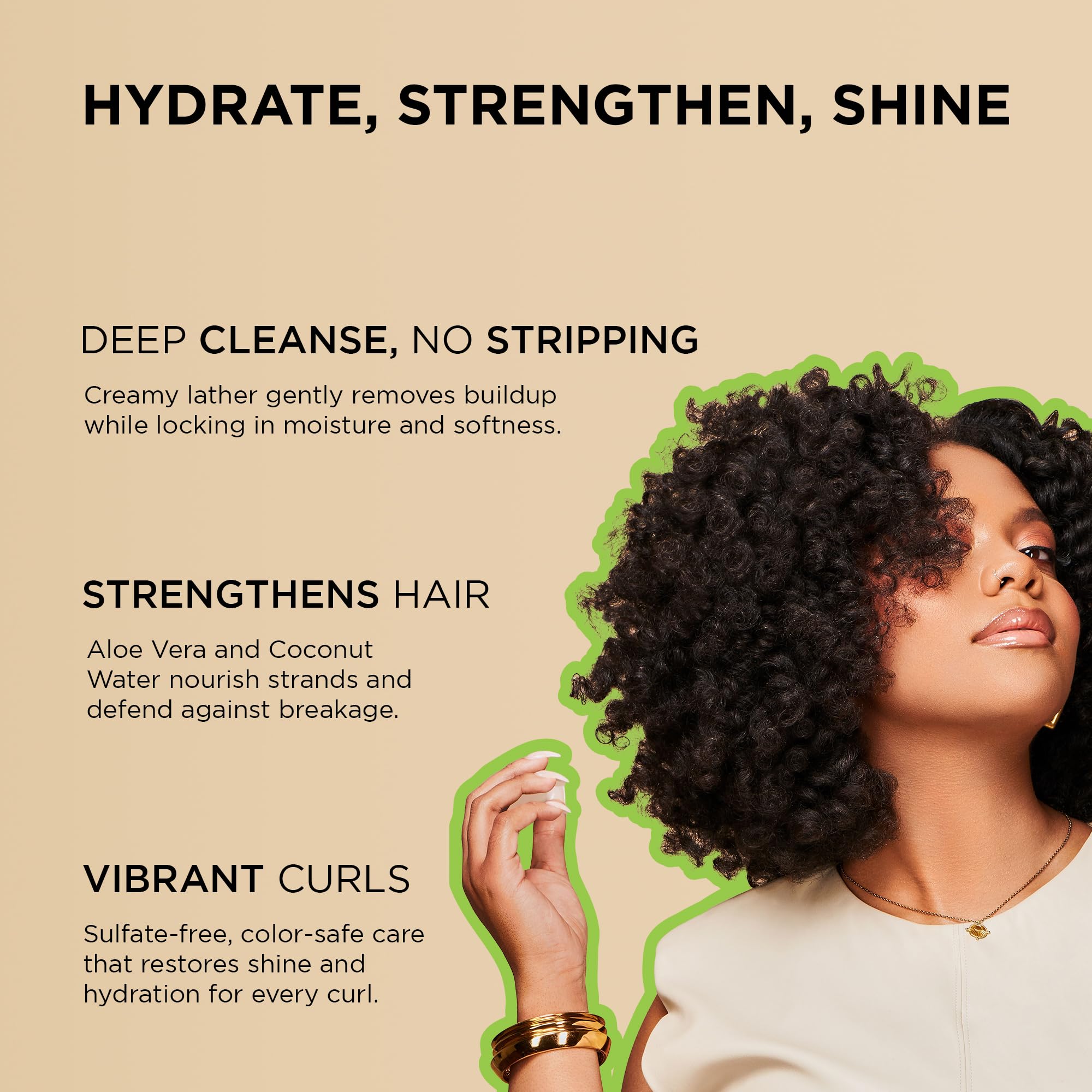 African Pride Moisture Miracle Aloe Coconut Water Shampoo | Hydrating - Thumbnail 2
