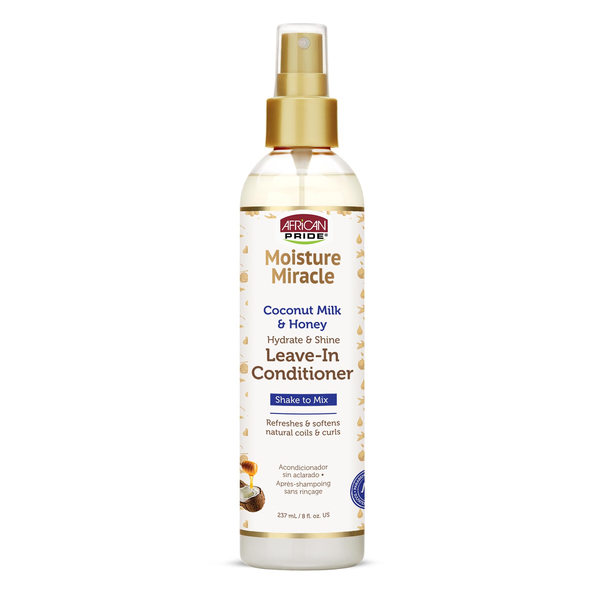 African Pride Moisture Miracle Leave In Conditioner With Coconut Milk Honey