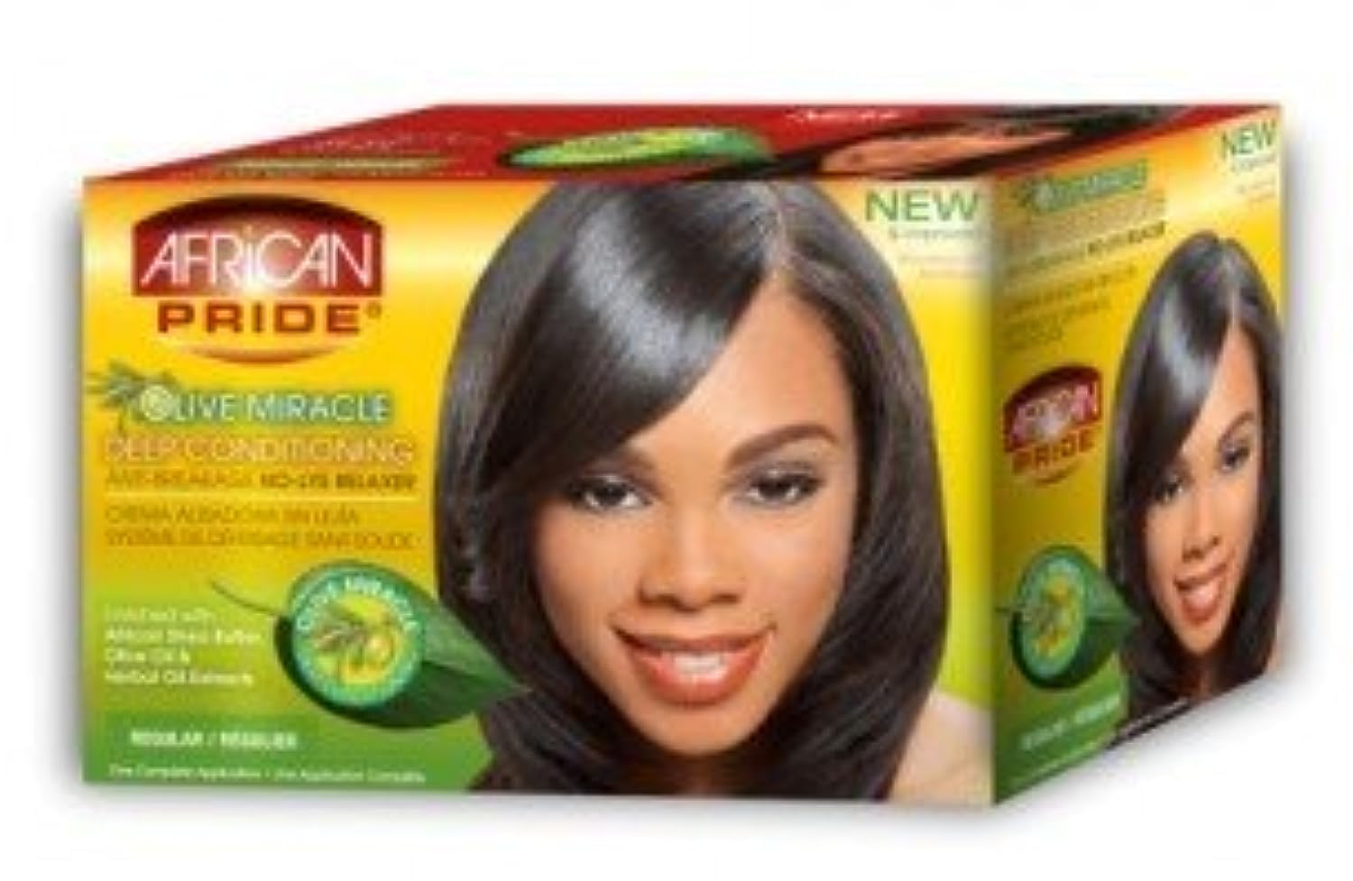 African Pride Hair Conditioner and Relaxer Kit Regular Olive 12 Count 1 oz - Thumbnail 2