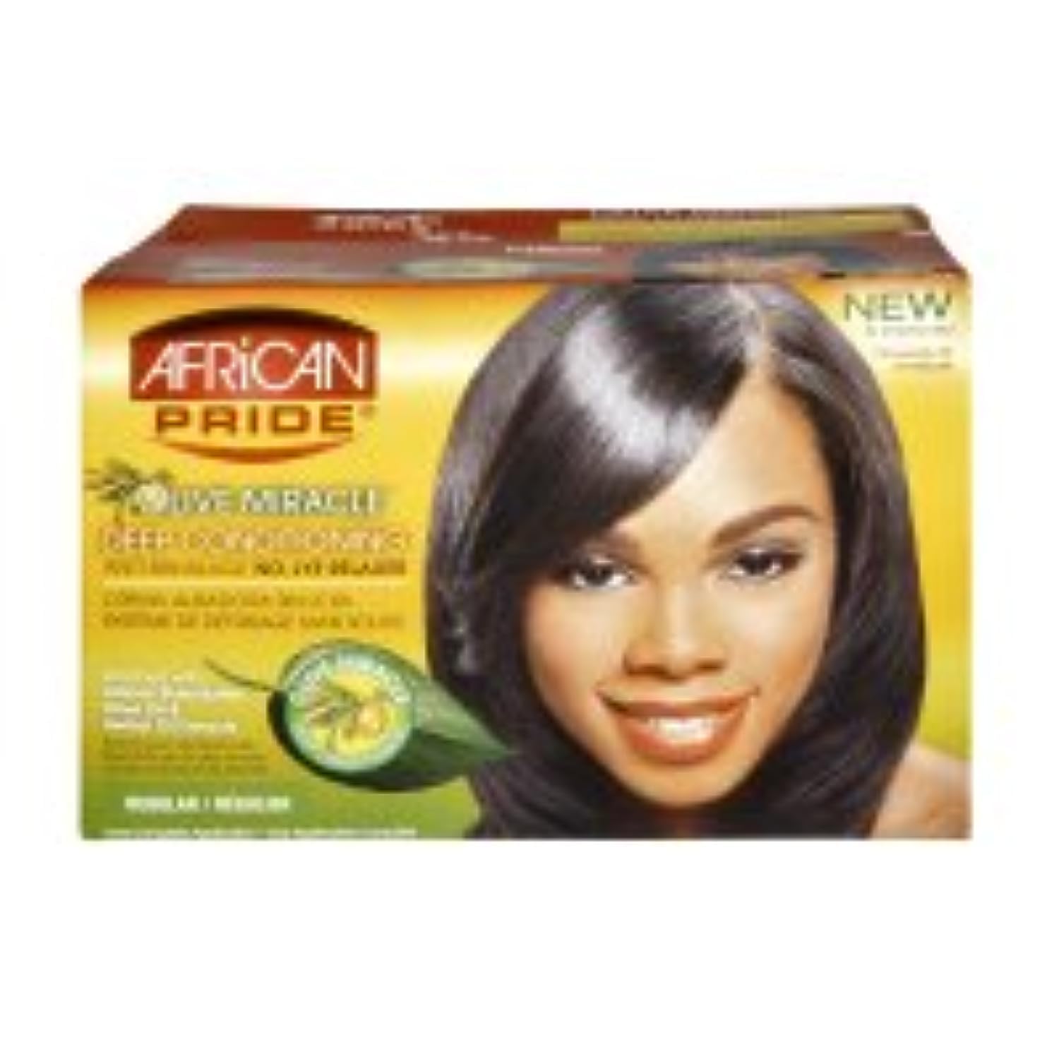 African Pride Hair Conditioner and Relaxer Kit Regular Olive 12 Count 1 oz - Thumbnail 3