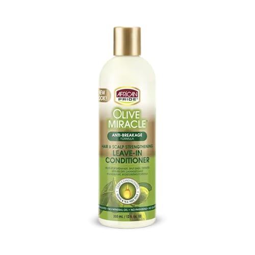 African Pride Olive Miracle Leave In Conditioner 12 oz - Thumbnail 2