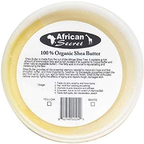 African Secret 100% Shea Butter Smooth Yellow 8 oz - Thumbnail 2